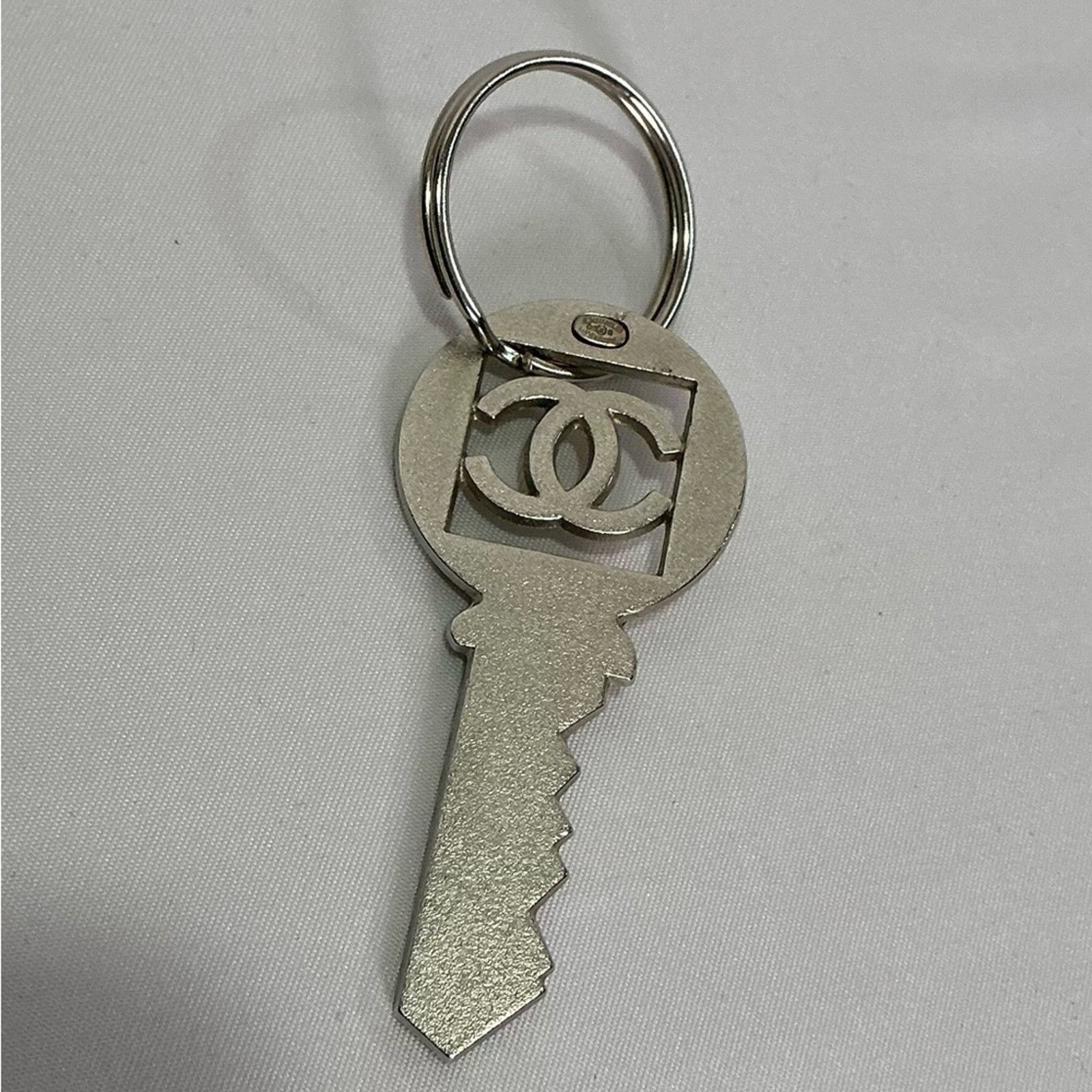 Chanel Rare Authentic Chanel Key Silver Keychain with Box Size ONE SIZE - 6 Thumbnail