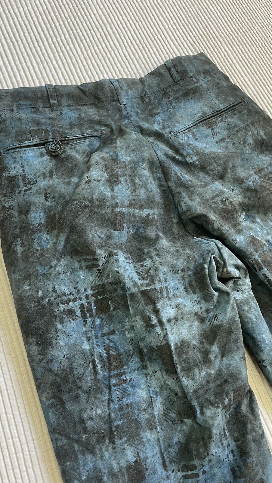 Designer Blackwatch Hand Painted Pants Size US 29 - 16 Thumbnail