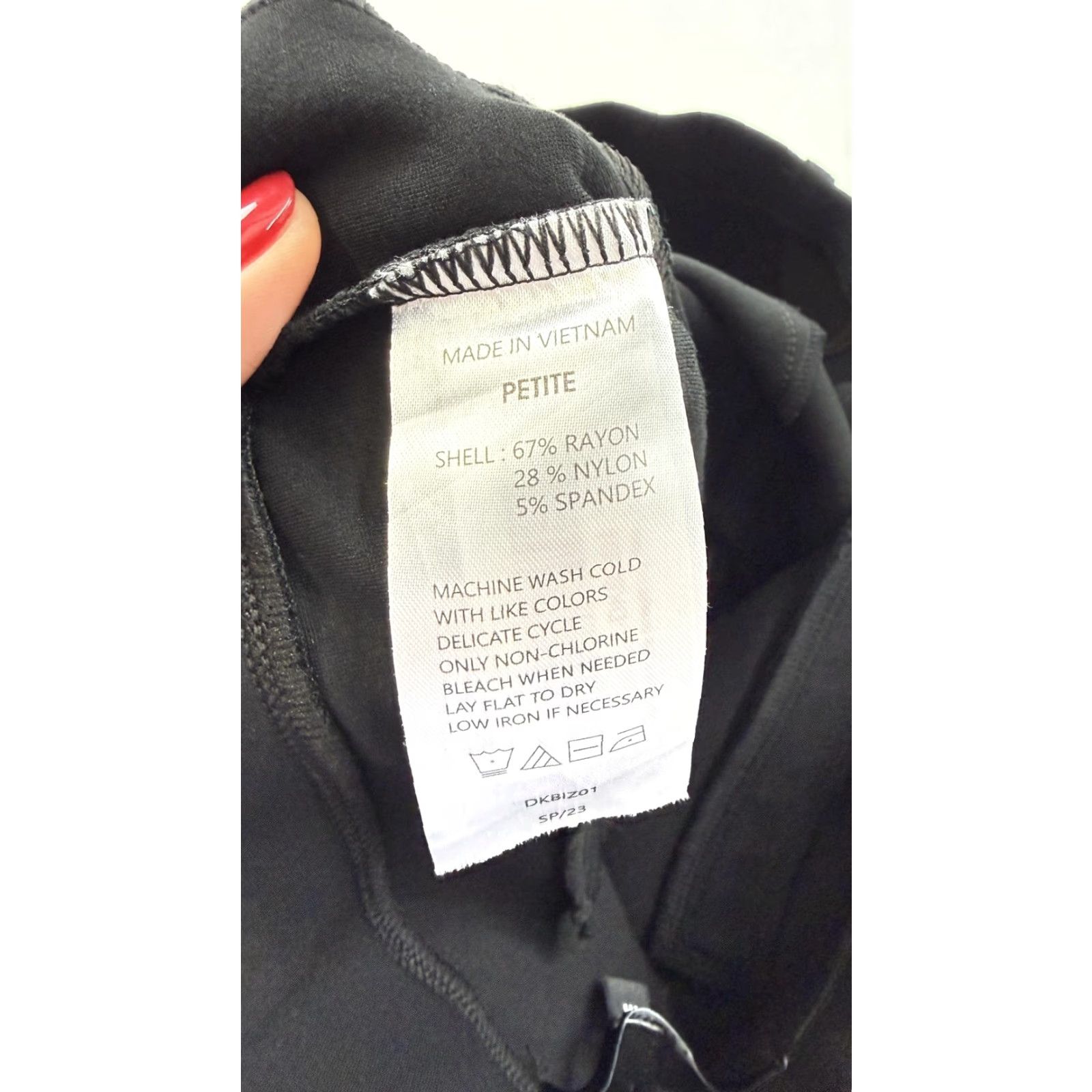 Quince Quince Pants Womens Medium Petite Black Dress Pants Work Ponte Straight Leg Size 32" / US 10 / IT 46 - 5 Thumbnail