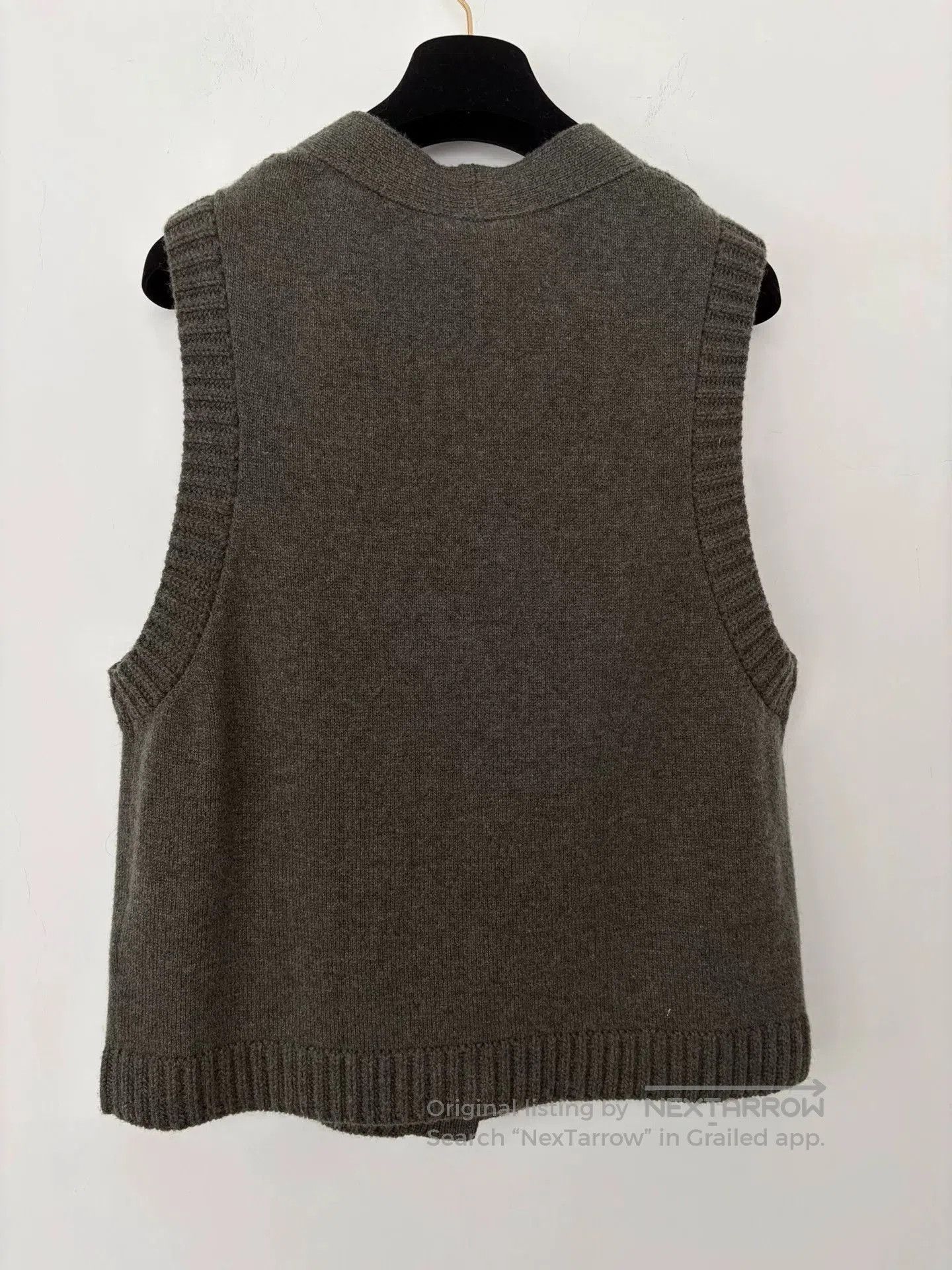 Chanel Chanel Gray Green Floral Crystal Button Vest. Size US XS / EU 42 / 0 - 2 Thumbnail