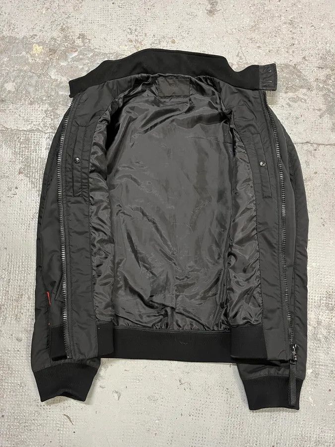 Prada AW2007 Prada Black Linea Rossa Light Nylon Bomber Jacket Size US M / EU 48-50 / 2 - 10 Thumbnail