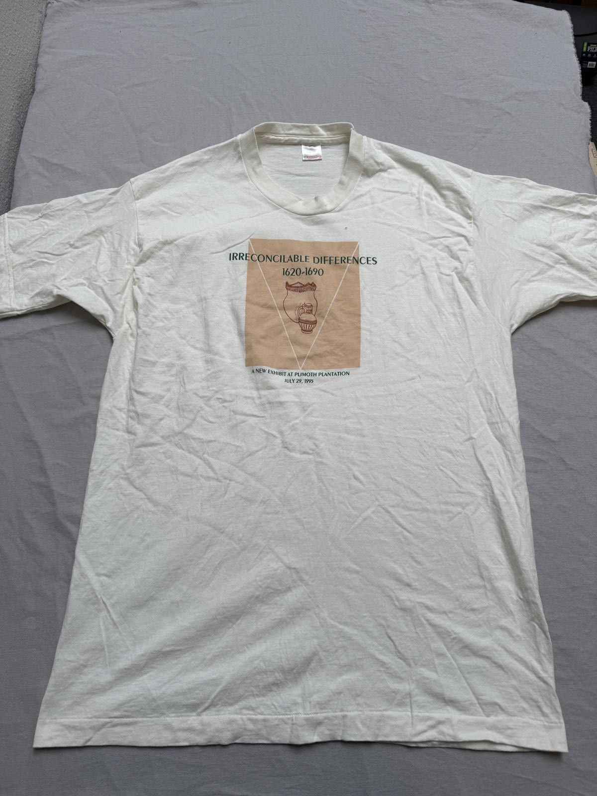 Fruit Of The Loom VTG Plimoth Patuxet T-shirt 1995 Plimoth Plantation XL Size US XL / EU 56 / 4 - 1 Thumbnail