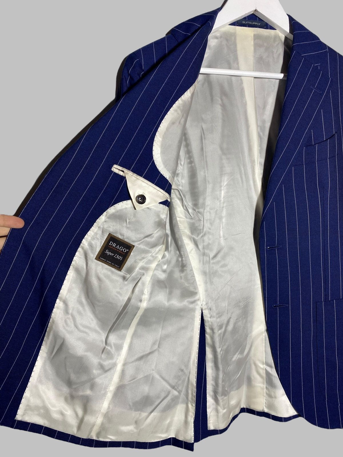 Suitsupply Suitsupply Pinstripes Suit La Spalla Single Breasted Size 40R - 10 Thumbnail