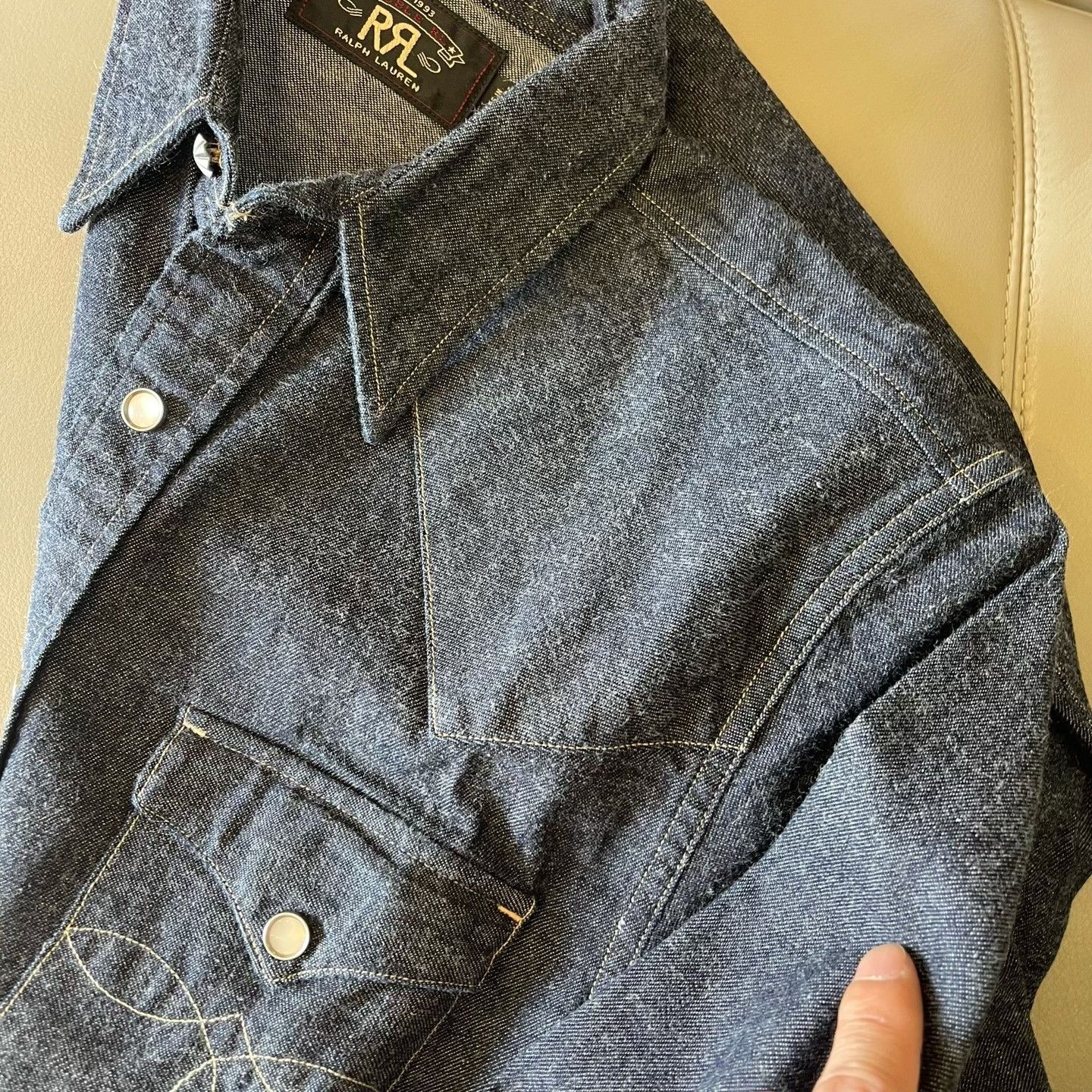 RRL Ralph Lauren RRL Denim Shirt Size US S / EU 44-46 / 1 - 8 Thumbnail