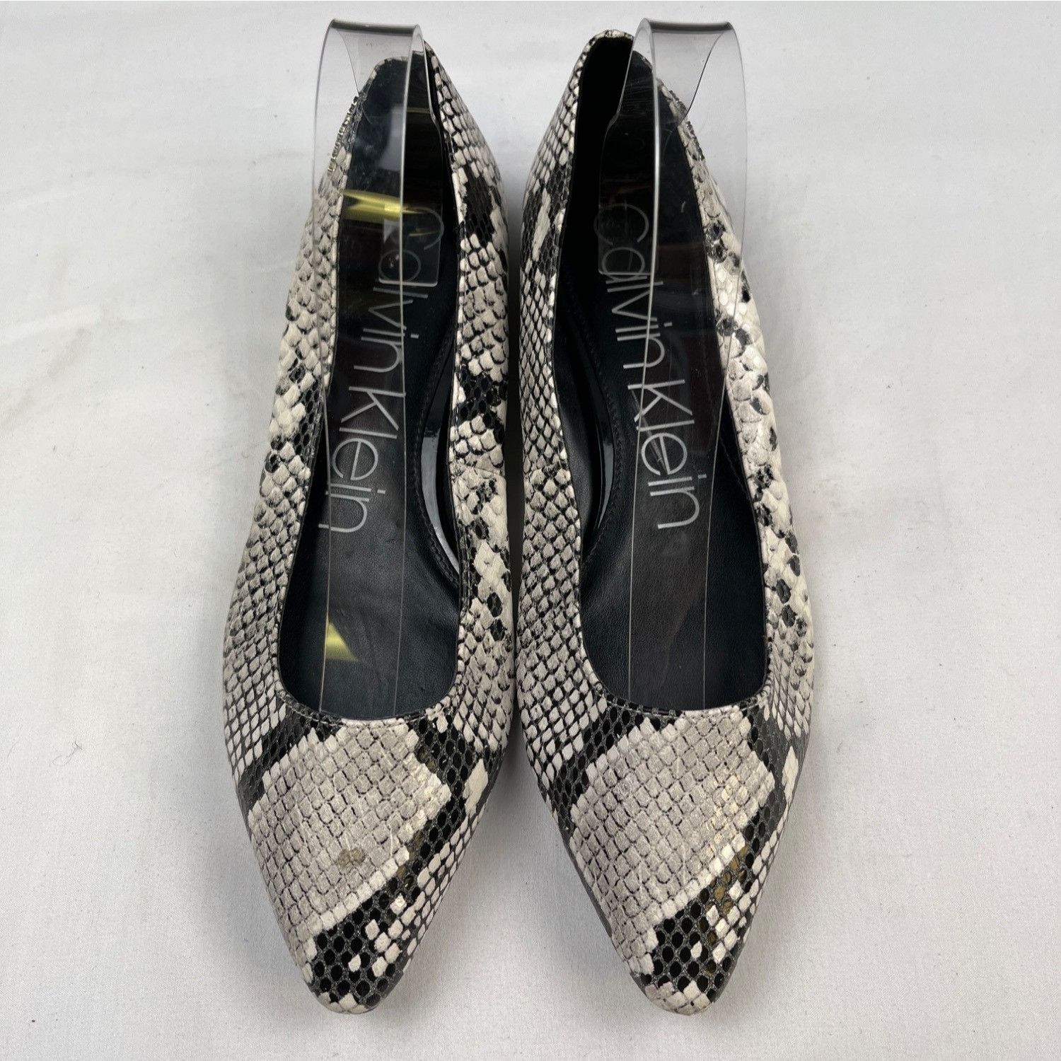 Calvin Klein Calvin Klein Emerin Women's Black/White Shoes/Flats Sz 9 SKU Size US 9 / IT 39 - 1 Thumbnail