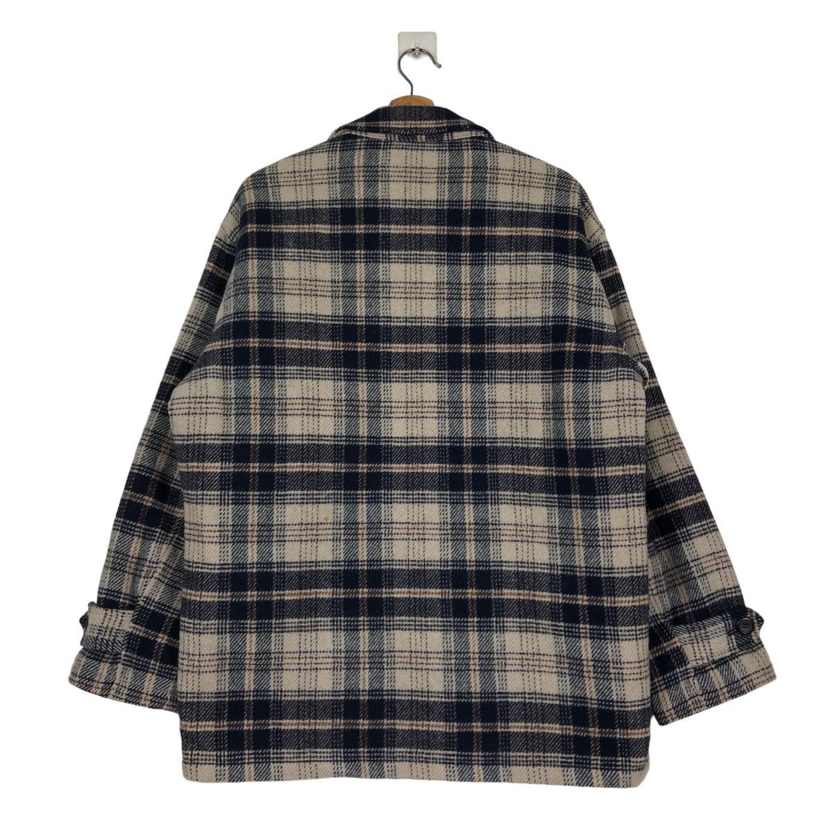 Japanese Brand 📌VINTAGE WORK CHORE ZIPPER JACKET BOSSINI TARTAN DESIGN Size US M / EU 48-50 / 2 - 11 Thumbnail