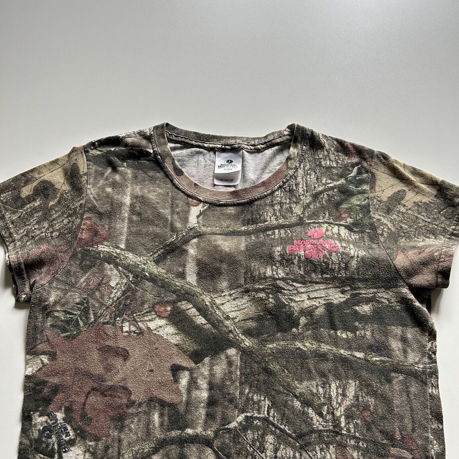 Realtree × Vintage Vintage 2000s Mossy Oak Real Tree Camouflage T Shirt Medium Size M / US 6-8 / IT 42-44 - 2 Thumbnail