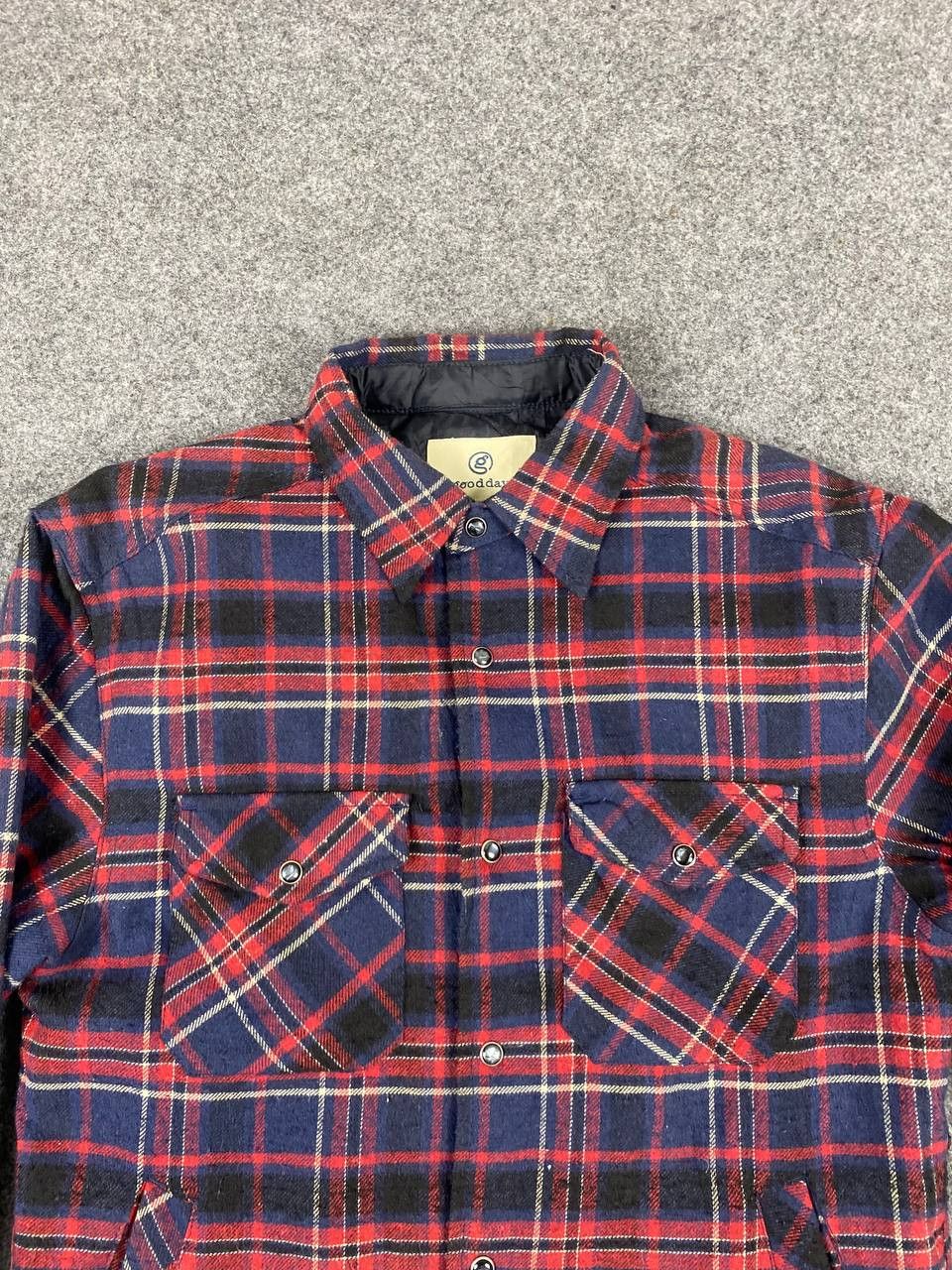 Flannel japanese brand flannel jacket quilted lining Size US M / EU 48-50 / 2 - 2 Thumbnail
