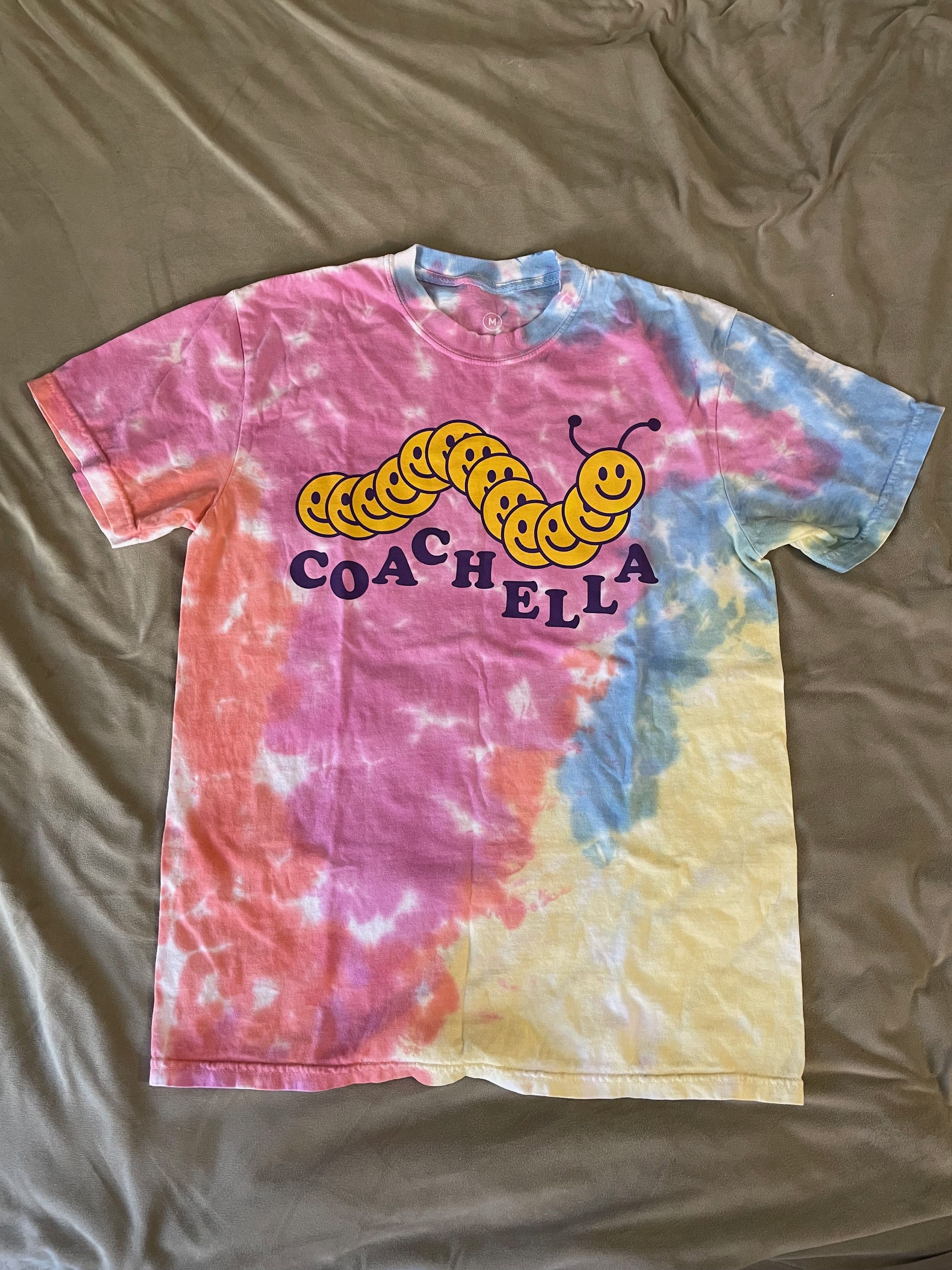 Coachella 2022 Caterpillar Tie Dye Tee Size US M / EU 48-50 / 2 - 1 Thumbnail