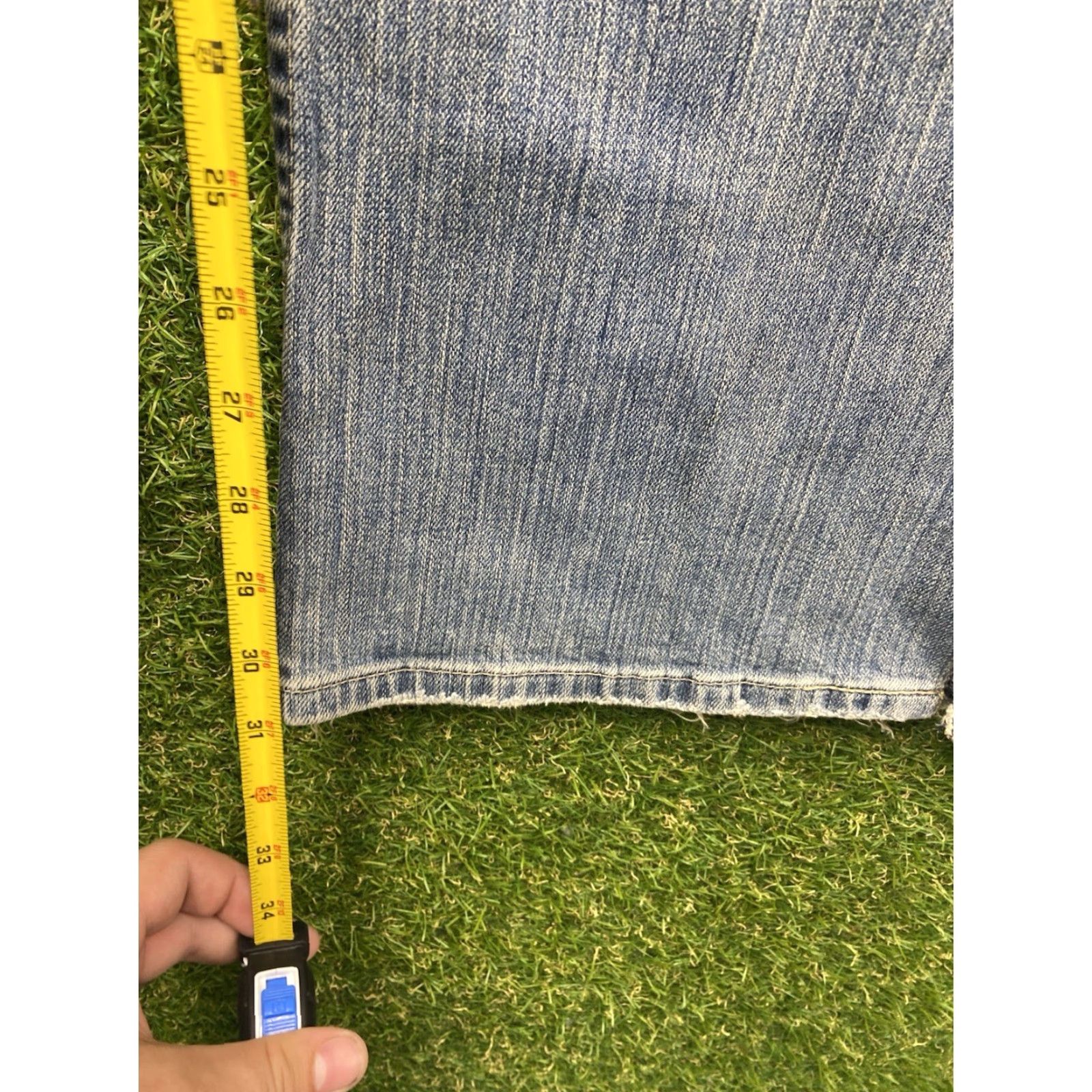 BKE VINTAGE BKE Jaxon Jeans Boot Cut Mid Rise 36x31 Light Wash Denim Men’s Regular 36 Blue Cowboy Theme Jeans - 5-Pocket Button Fly Mens Size US 36 / EU 52 - 6 Thumbnail