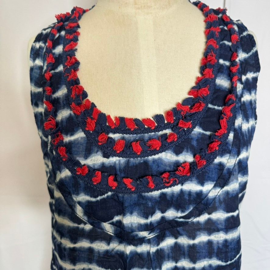 Tory Burch Tory Burch Tie Dye Tassel Tank Top Boho Festival Size 6 Size M / US 6-8 / IT 42-44 - 3 Thumbnail