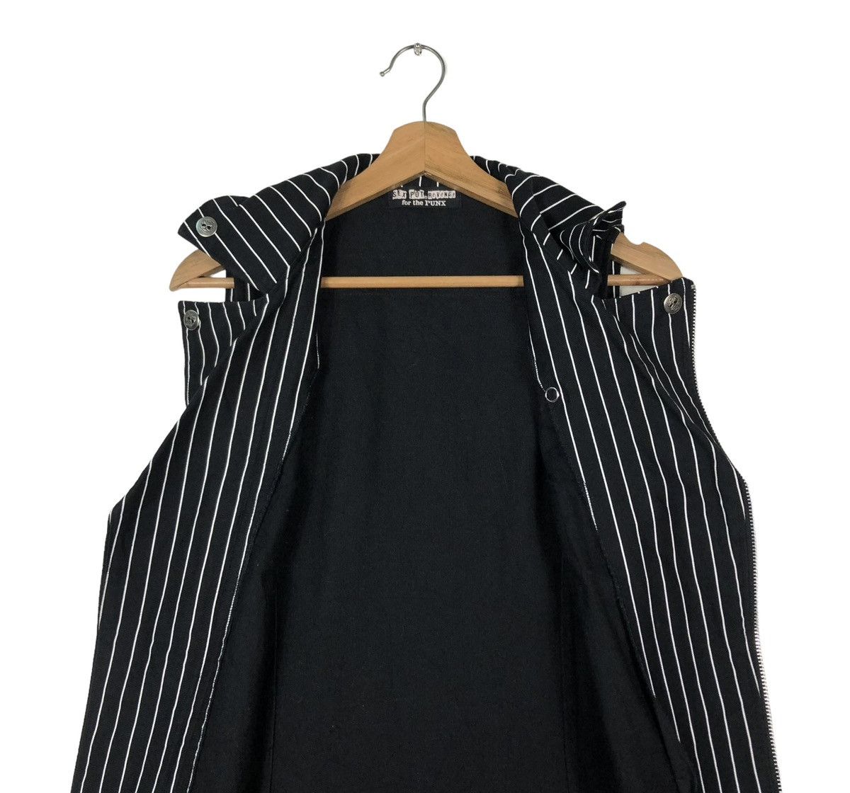 Japanese Brand BIKER TANKTOP SEX POT REVENGE FOR THE PUNK STRIPE PARACHUTE Size US M / EU 48-50 / 2 - 15 Thumbnail