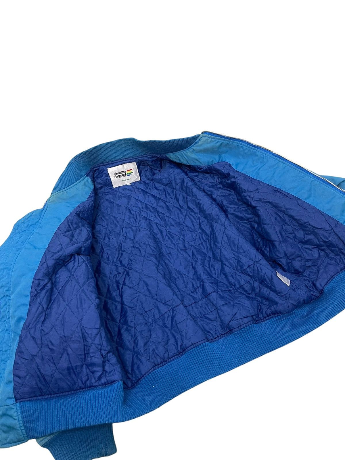 Benetton Vtg 90s Benetton Formula 1 Ford Bomber Jacket 6🟩5 Size US M / EU 48-50 / 2 - 14 Thumbnail