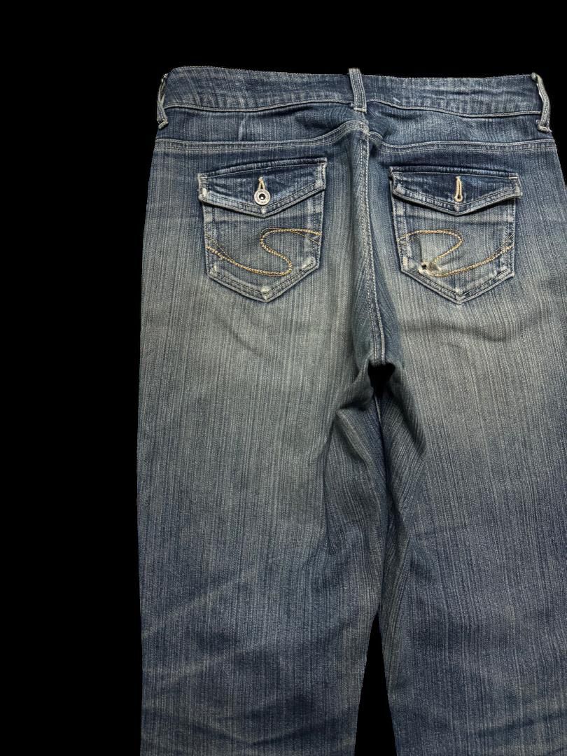 Japanese Brand INSANE 90s Japanese Theoria Bell Bottom Rusty Distress Hard Size US 30 / EU 46 - 16 Thumbnail