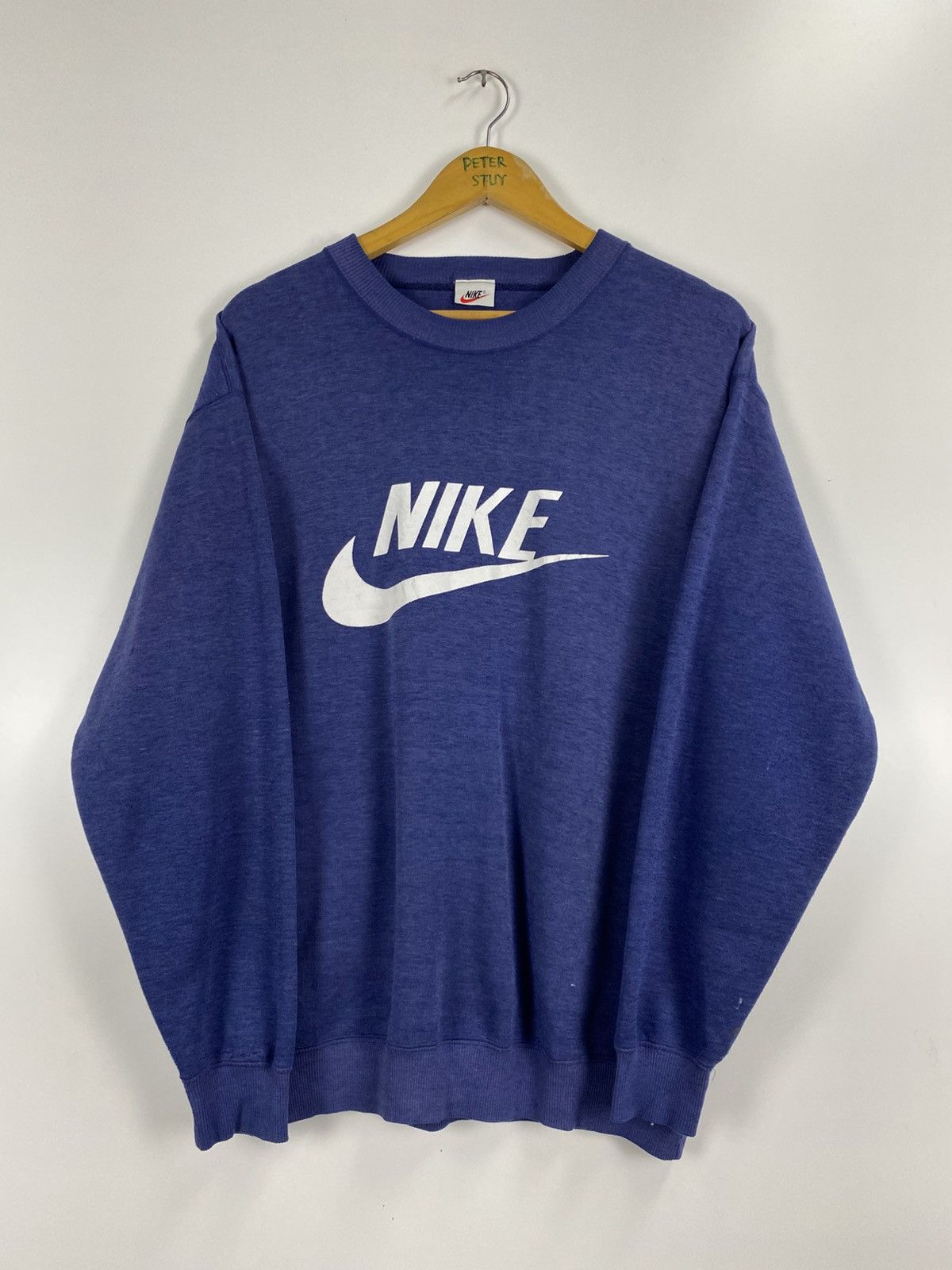 Nike × Vintage Vintage Nike Swoosh Sweatshirt Size US L / EU 52-54 / 3 - 8 Thumbnail