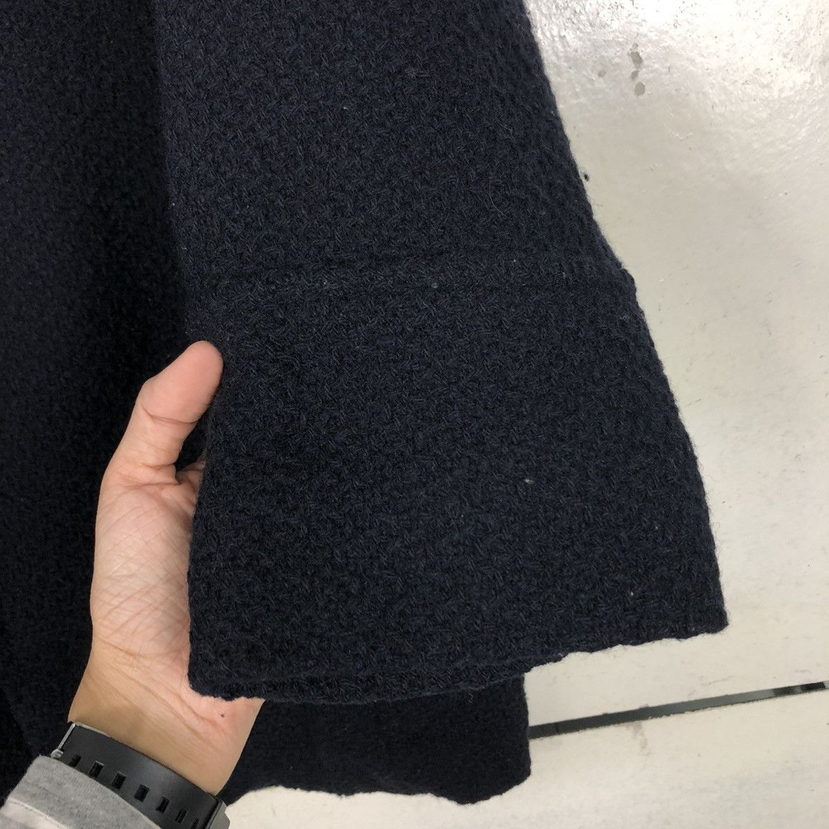Blue Blue Japan 🔥VINTAGE WOOL JACKET TURTLE COLLAR BLUE BLUE JAPAN ARIGATO Size US M / EU 48-50 / 2 - 17 Thumbnail