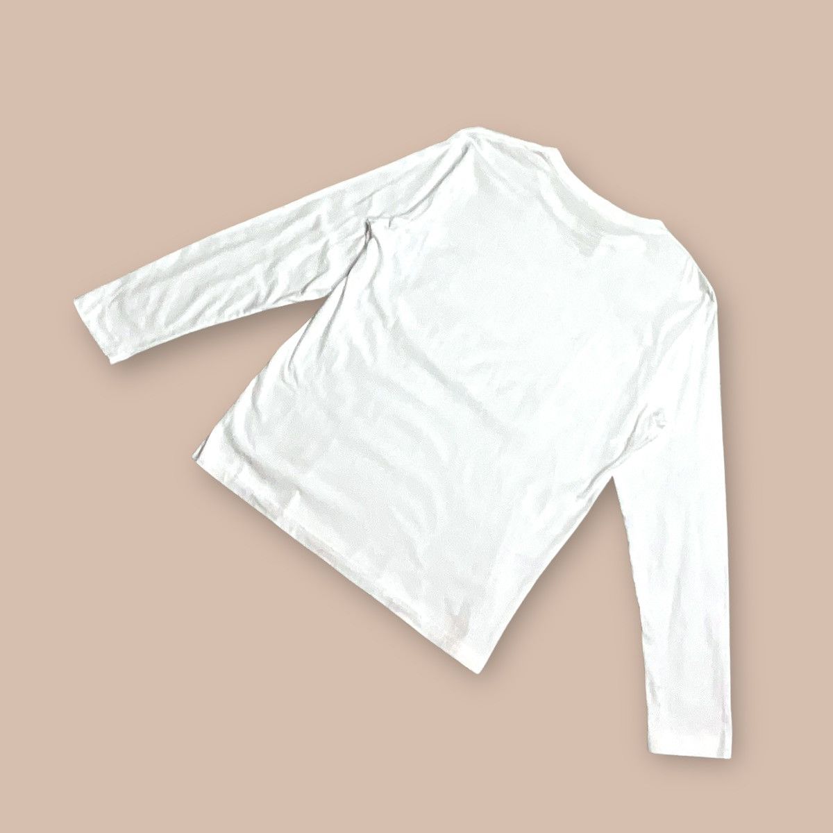 Muji Muji White Long Sleeve Tees Size US M / EU 48-50 / 2 - 2 Thumbnail