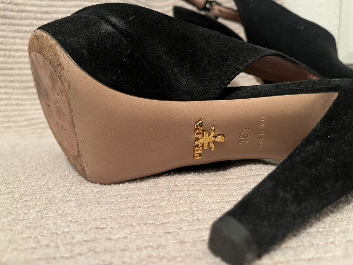 Prada Prada Nero Black Suede Stilettos. Size US 6.5 / IT 36.5 - 6 Thumbnail