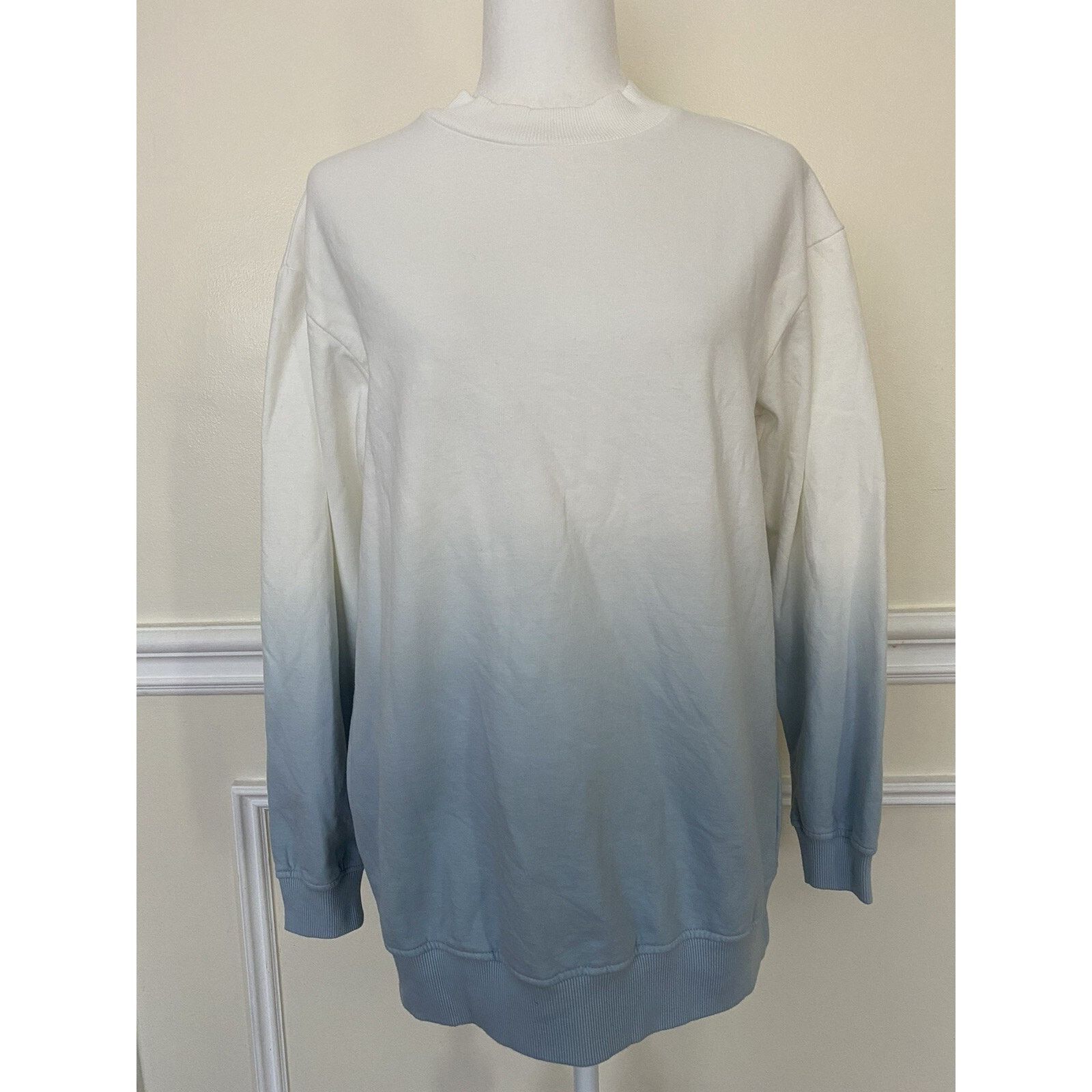 BP. BP Dip Dye Crewneck Cotton Blend Sweatshirt women M A003131 Size M / US 6-8 / IT 42-44 - 5 Thumbnail