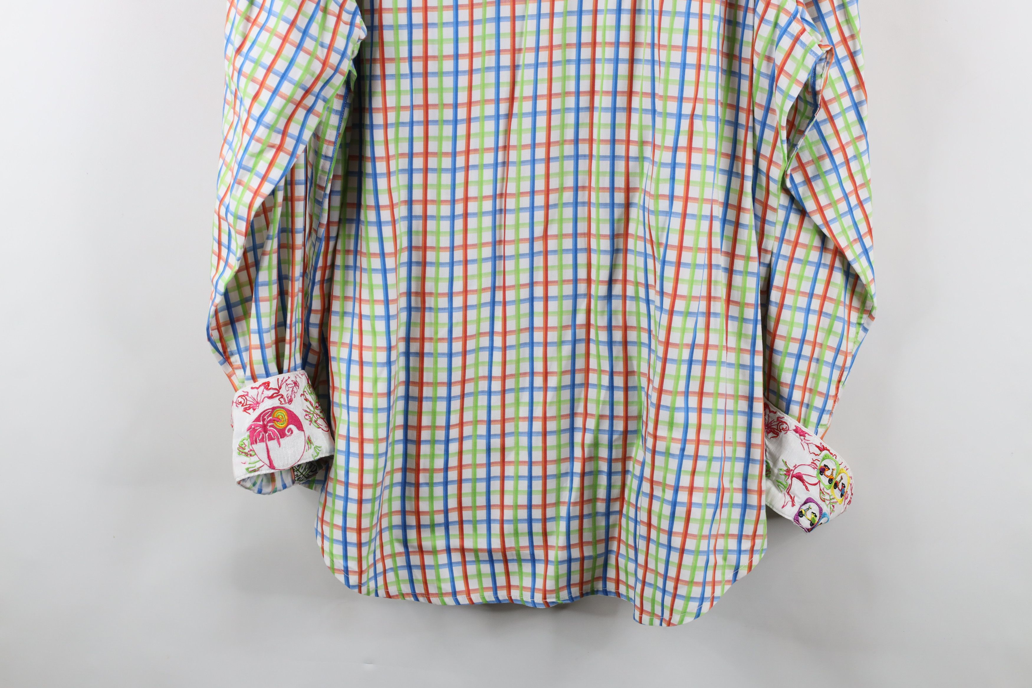 Robert Graham Cuff Scooter Checkered Collared Button Shirt