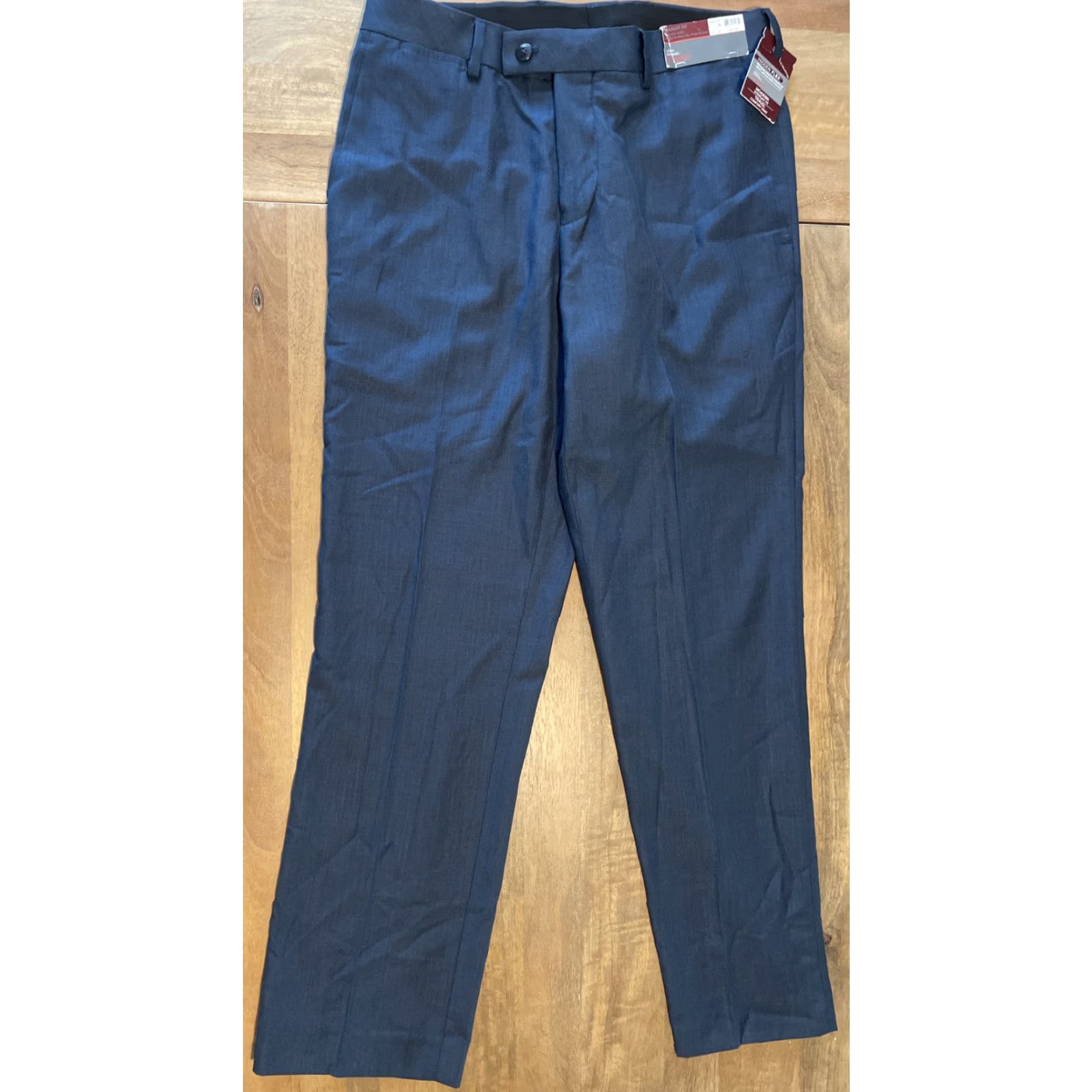 Vintage NWT Louis Raphael Dress Pants Navy Blue 30x30 Straight Fit Regular Mens Pants Dress Pants Business Travel Formal Workwear Shirt Size US 30 / EU 46 - 2 Thumbnail