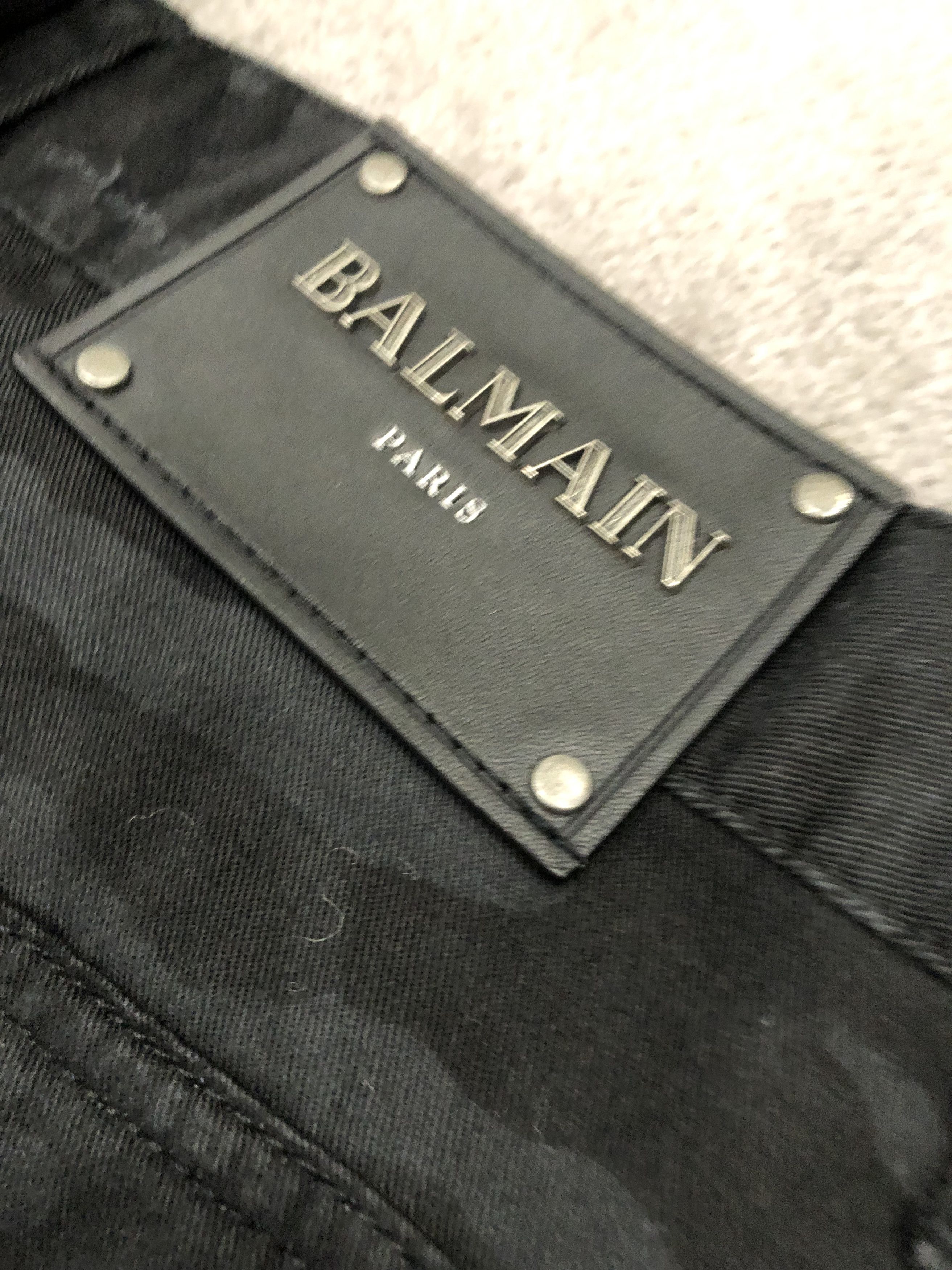 image of Balmain Mens Jeans in Black (Size 33)