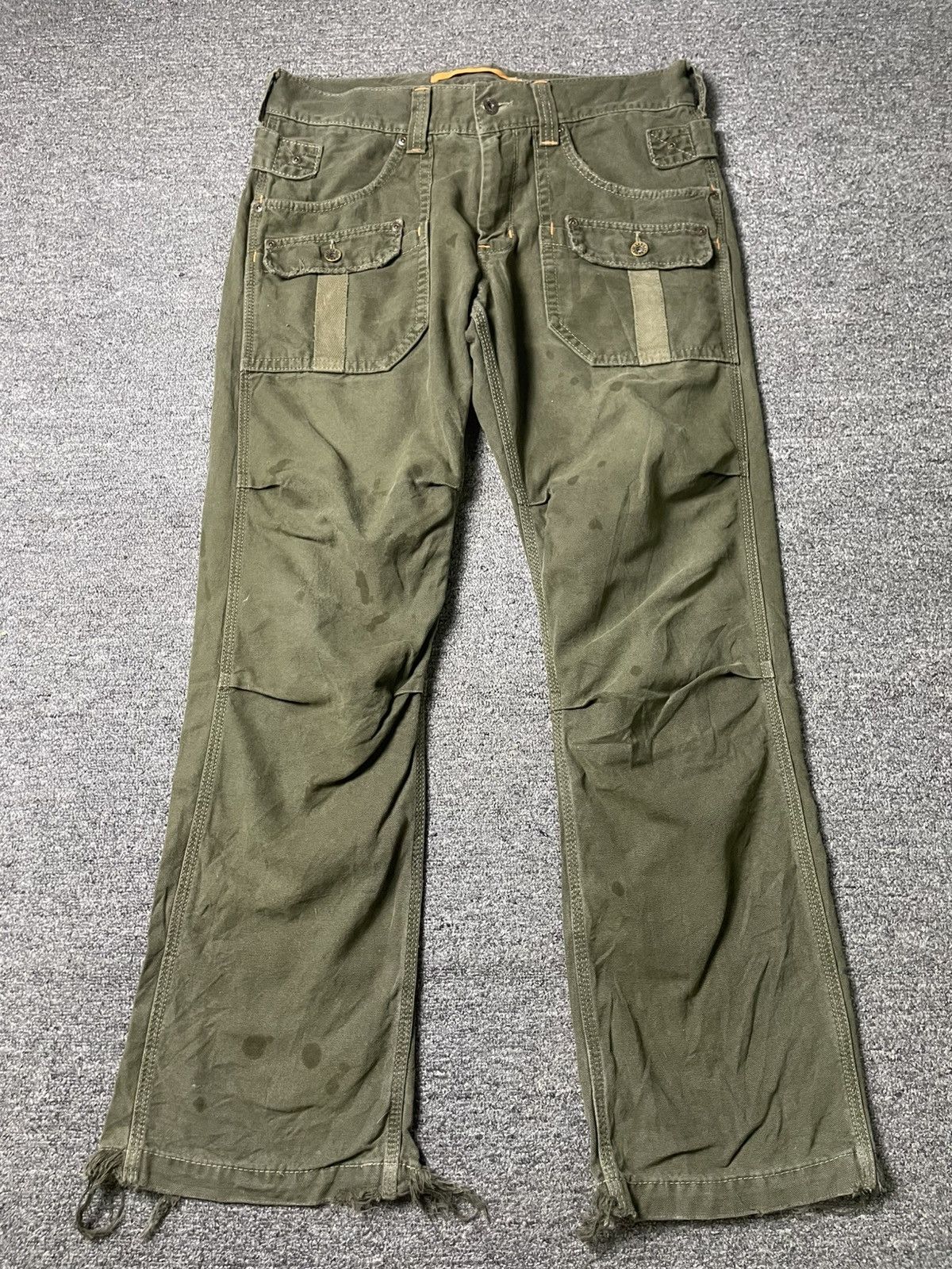 Edwin × Japanese Brand × Vintage Vintage EDWIN Bondage Cargo Pants (95) Size US 34 / EU 50 - 1 Thumbnail