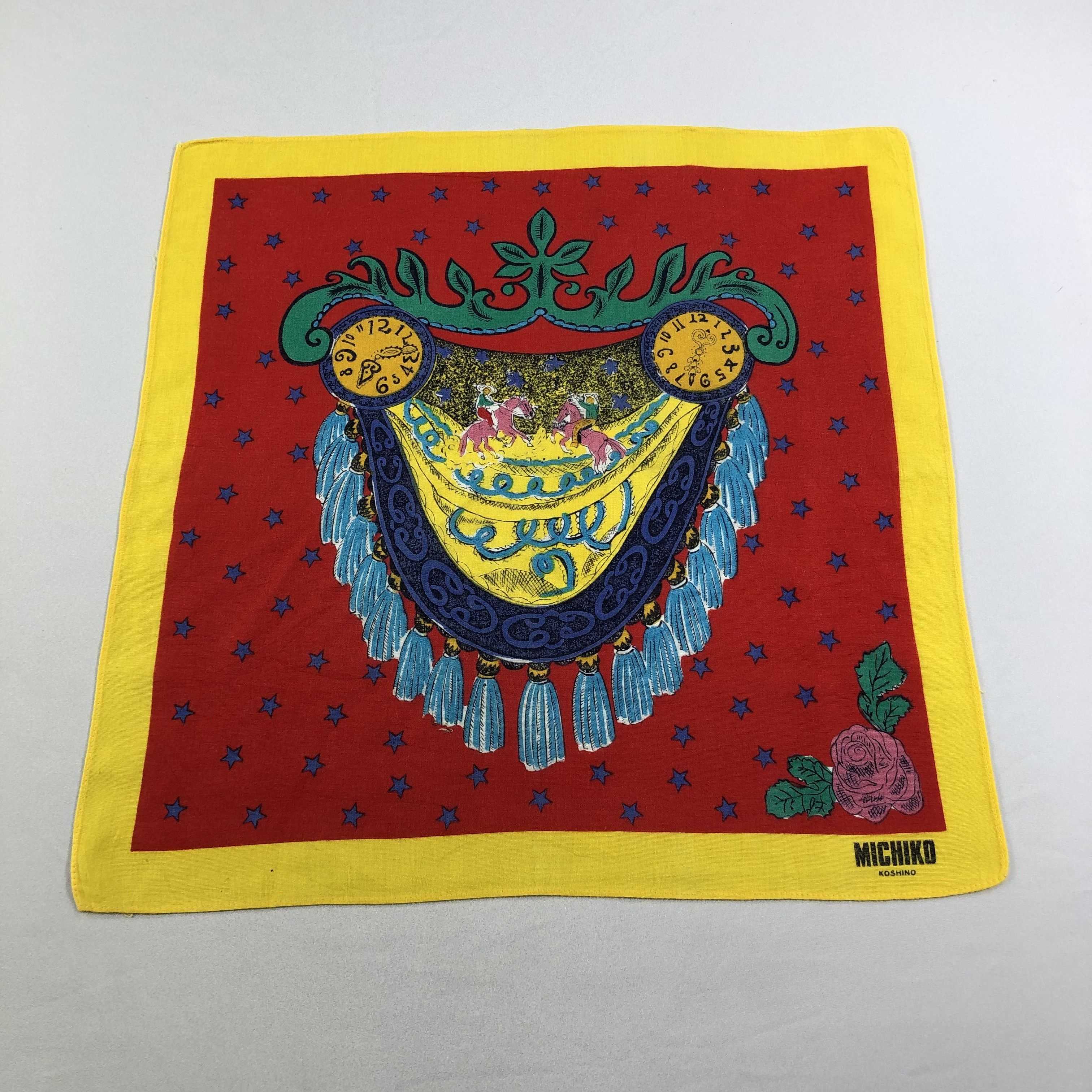 Michiko Koshino Michiko Koshino Handkerchief Neckerchief Bandana H2152 Size ONE SIZE - 1 Thumbnail