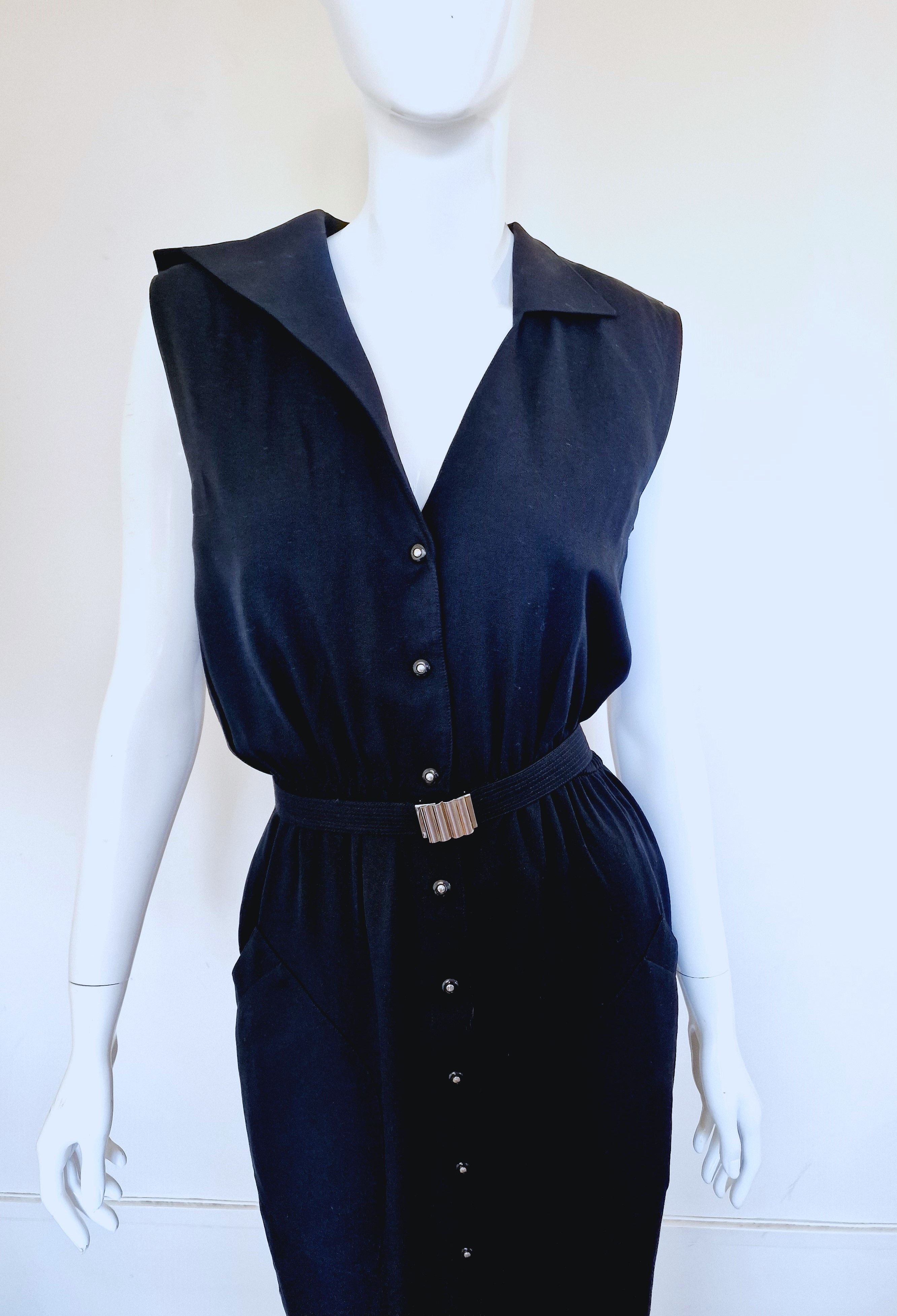 Thierry Mugler Thierry Mugler Vampire Bondage Strap Back Evening Dress Size L / US 10 / IT 46 - 3 Thumbnail