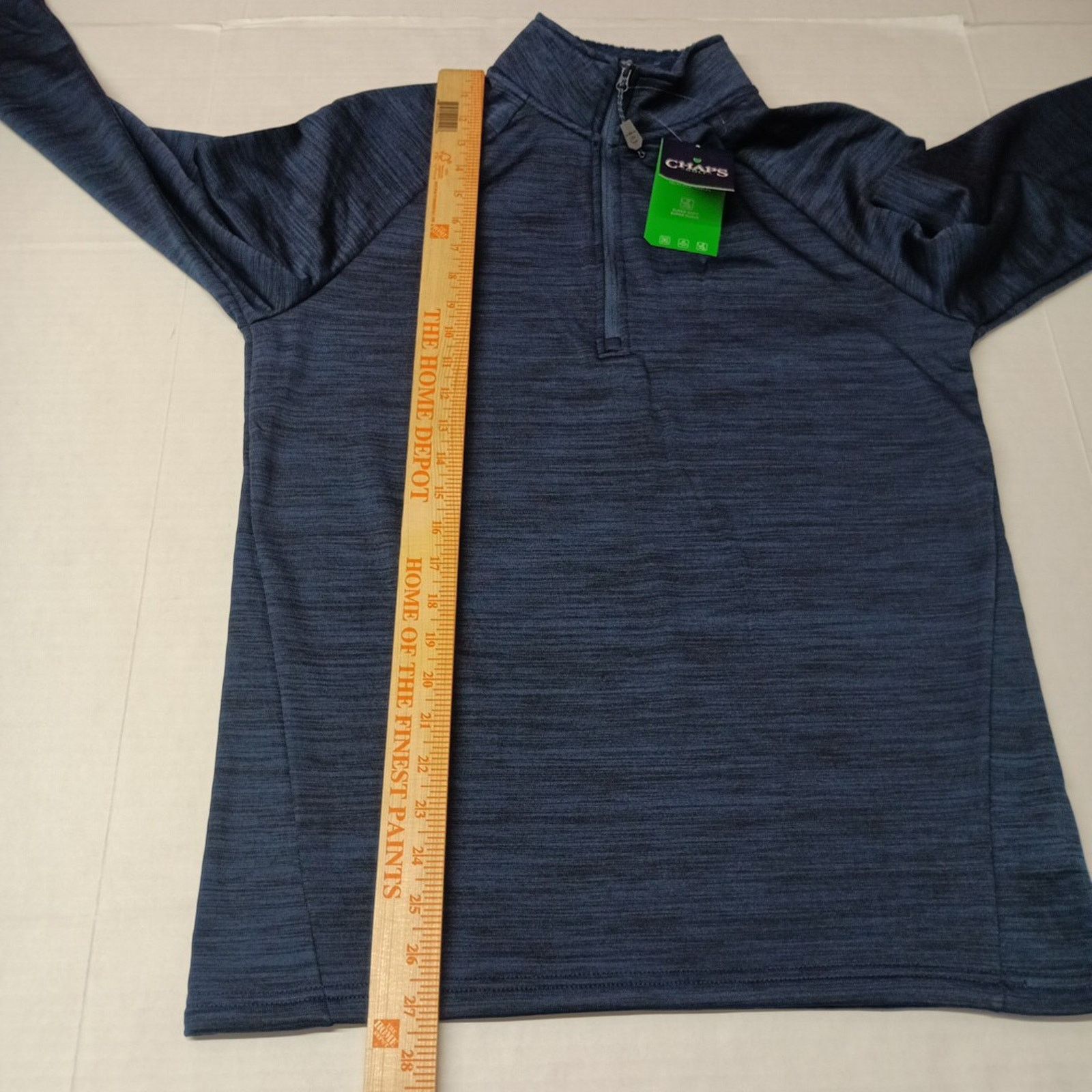 Chaps Chaps Golf Mens Pullover 1/4 Zip Sweater Size S Blue Stretch Size US S / EU 44-46 / 1 - 7 Thumbnail