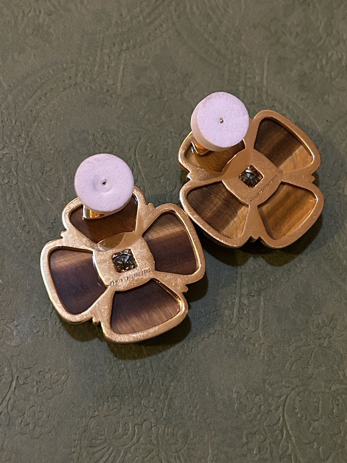 Shushu/Tong SHUSHU/TONG Brown & Crystal YVMIN Edition Flower Earrings Size ONE SIZE - 5 Thumbnail