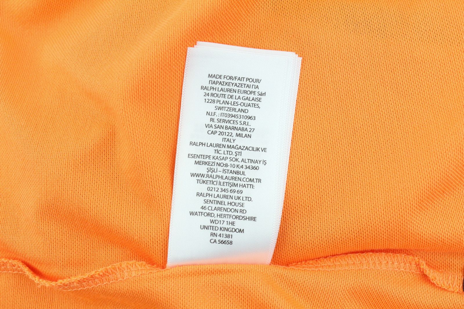 RLX Ralph Lauren GOLF XS Orange Polo Wicking Tee 84714 Size XS / US 0-2 / IT 36-38 - 10 Thumbnail