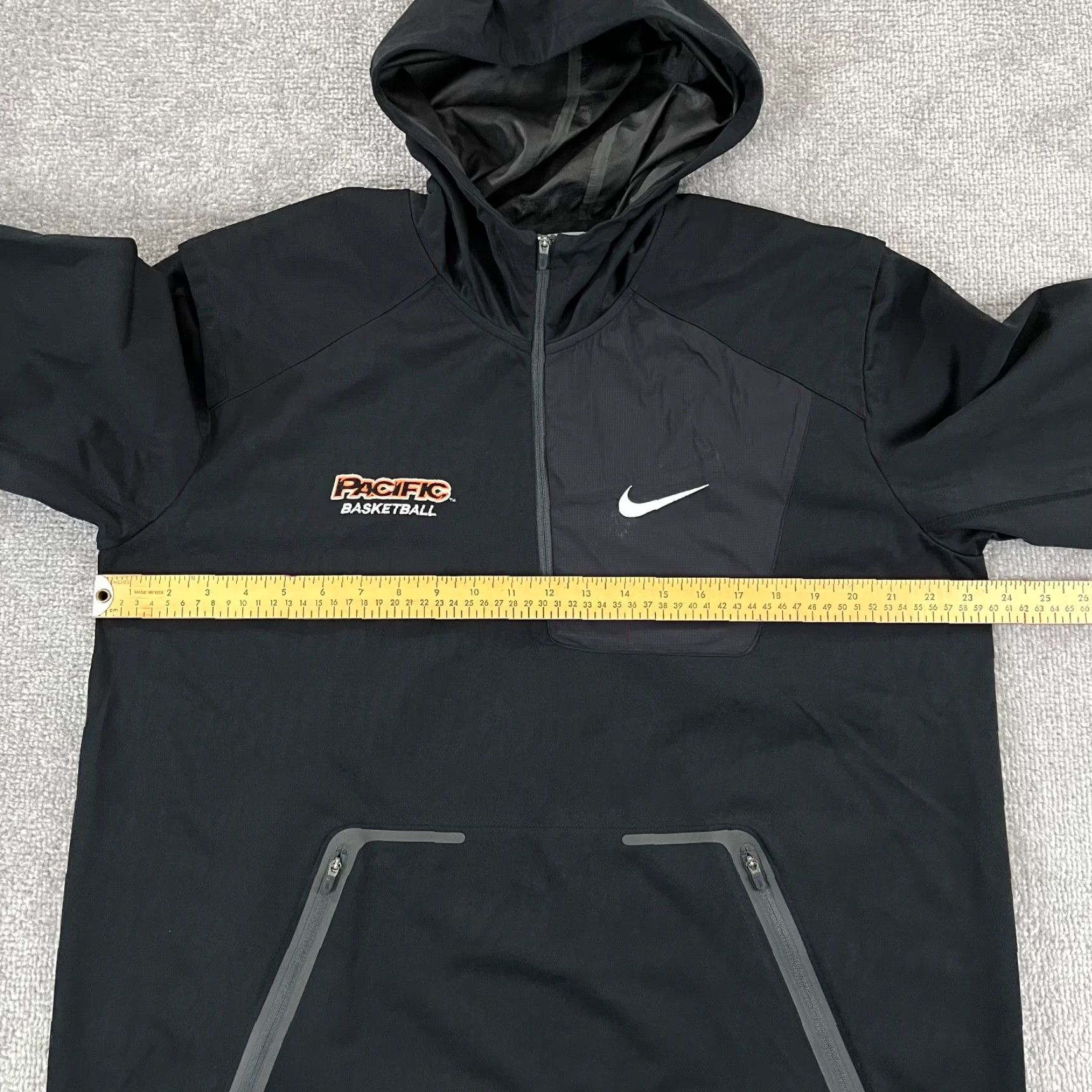 Nike NIKE Jacket Men's Large Black PACIFIC TIGERS Basketball Hooded Adult NCAA D1 L/S Size US L / EU 52-54 / 3 - 5 Thumbnail