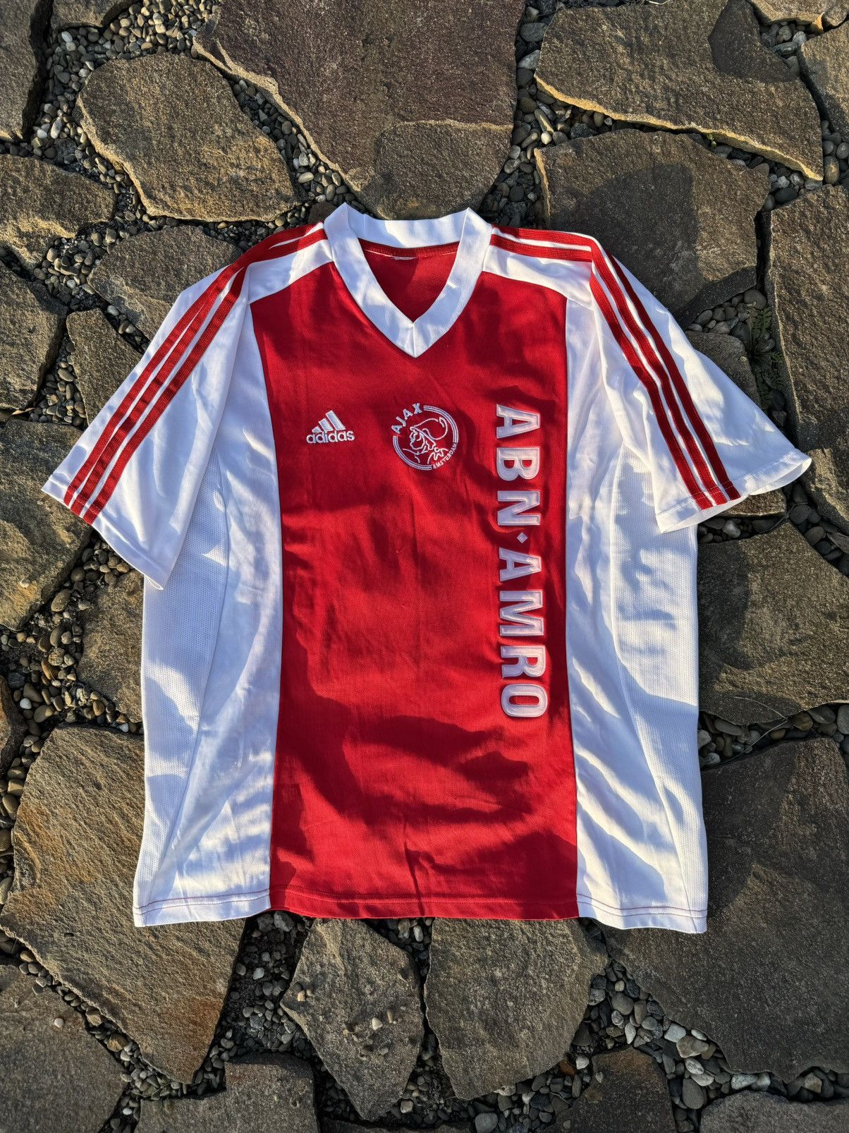 Adidas 2003 Adidas Ajax #10 VanDerVaart vintage soccer jersey Size US L / EU 52-54 / 3 - 1 Thumbnail