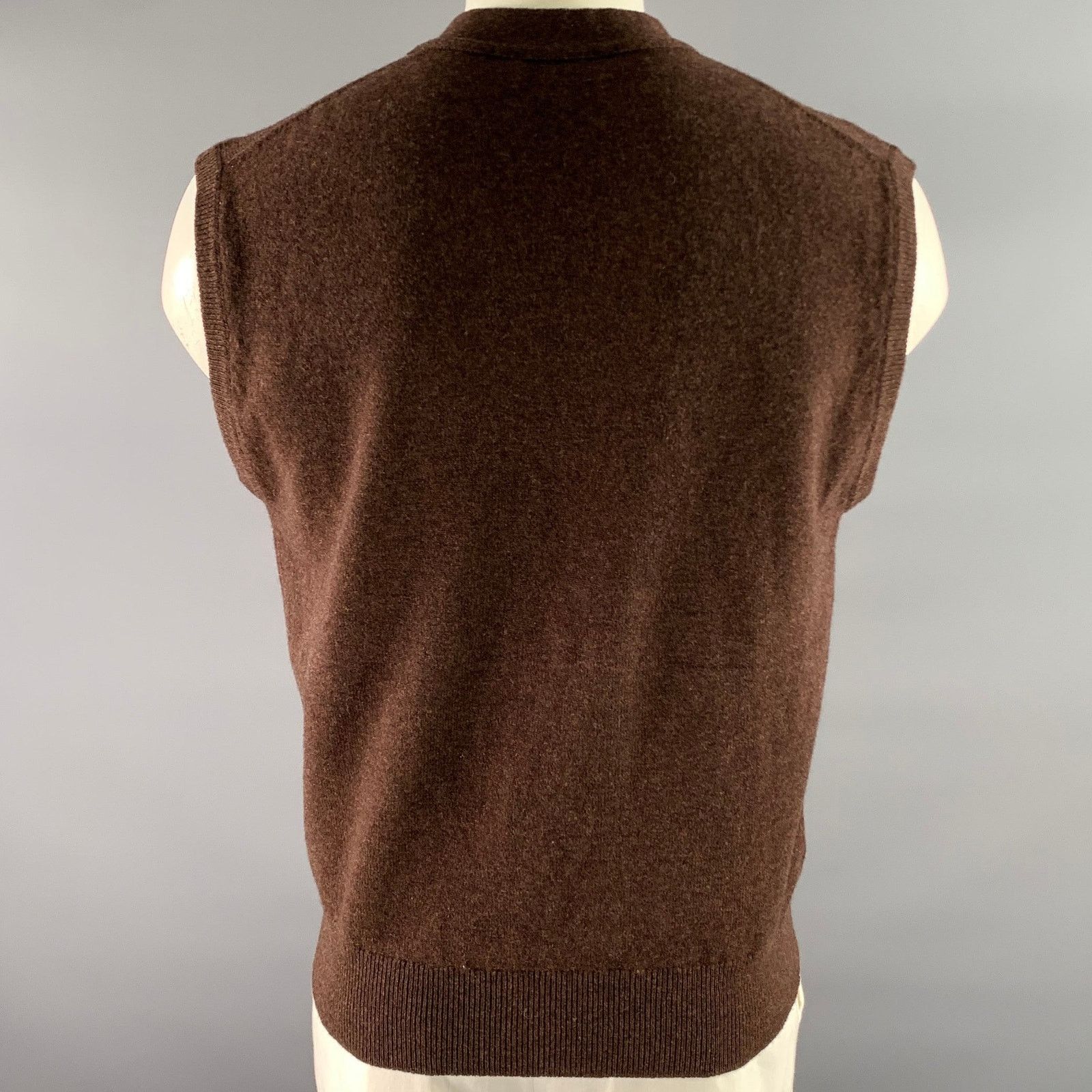 O'Connell's O'CONNELL'S Size M Brown Wool Oversized Vest Size US M / EU 48-50 / 2 - 4 Thumbnail