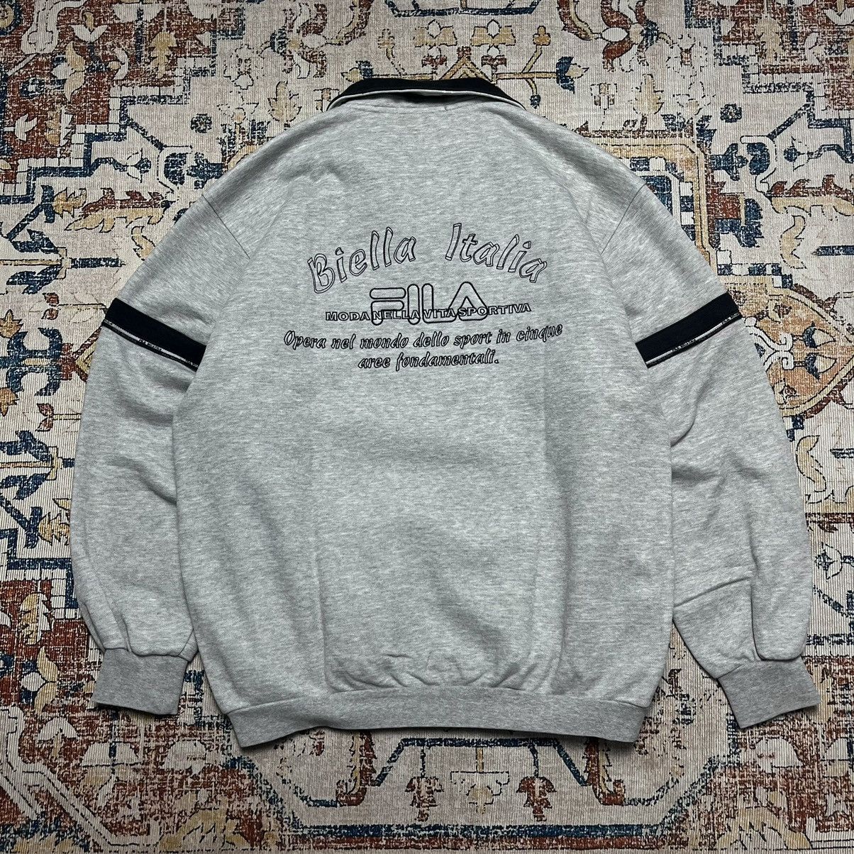 Fila × Japanese Brand Half Zipp Fila BIELLA ITALIA Sweatshirts Size US S / EU 44-46 / 1 - 1 Thumbnail