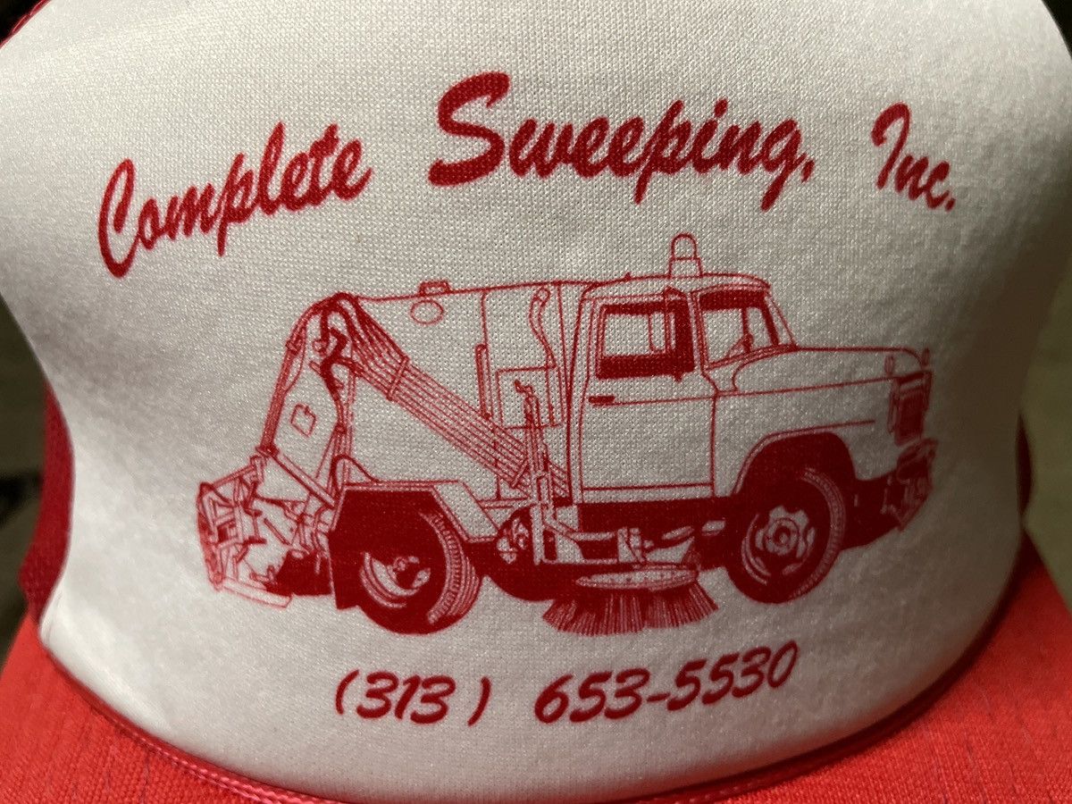 Vintage Complete Sweeping Inc HAT CAP Michigan trucker street lot 🔥 Size ONE SIZE - 3 Thumbnail