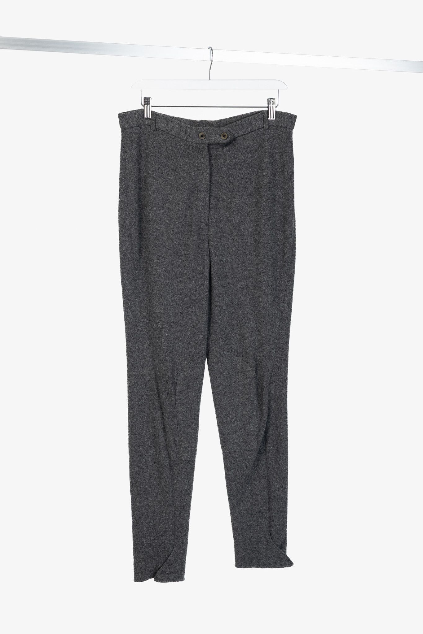 Donna Karan Donna Karan New York Grey Cashmere-Knit Jodhpurs Size 32" / US 10 / IT 46 - 1 Thumbnail
