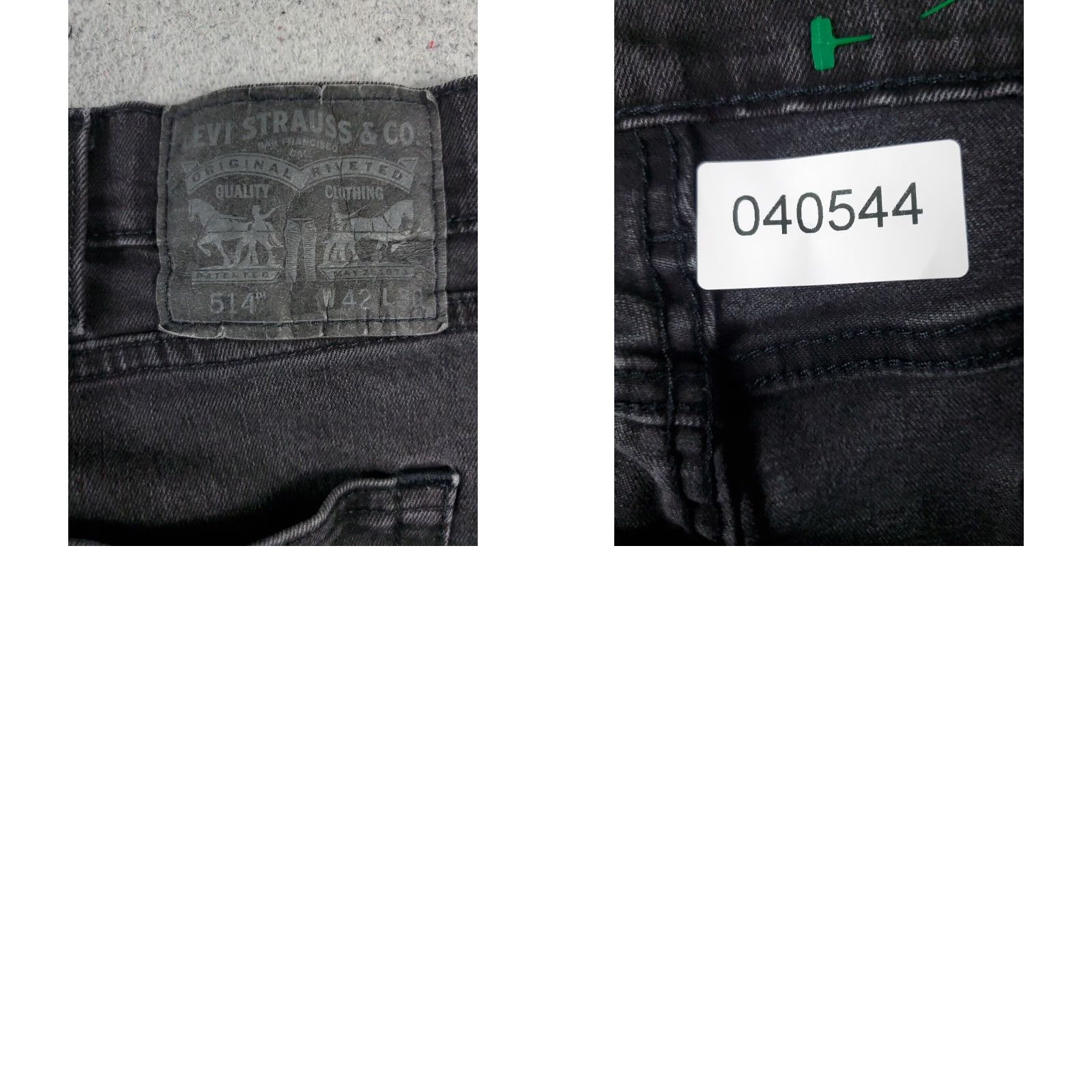 Levi's Levis 514 Jeans Mens Gray Straight Leg Denim Pants Size 42x30 Size US 42 / EU 58 - 8 Thumbnail