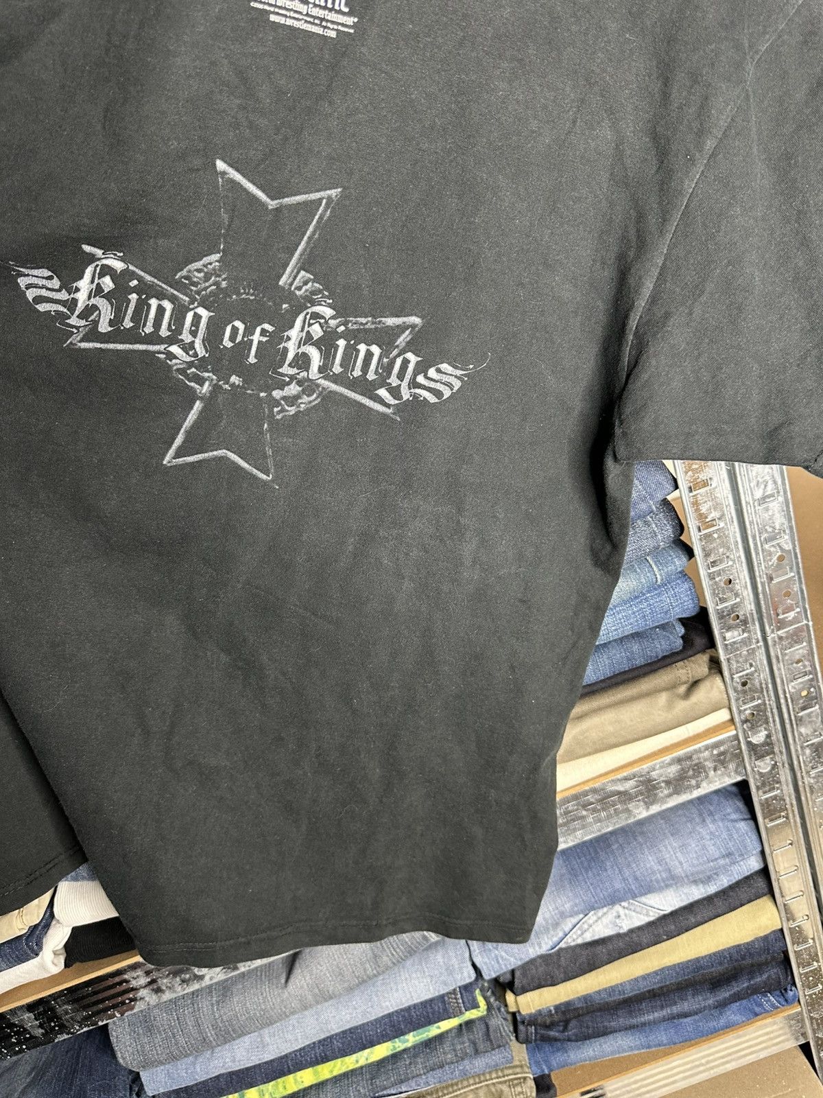 WWE Wwe Wwf Vintage Y2K King of Kings Skull Wrestling T-shirt Size US L / EU 52-54 / 3 - 10 Thumbnail