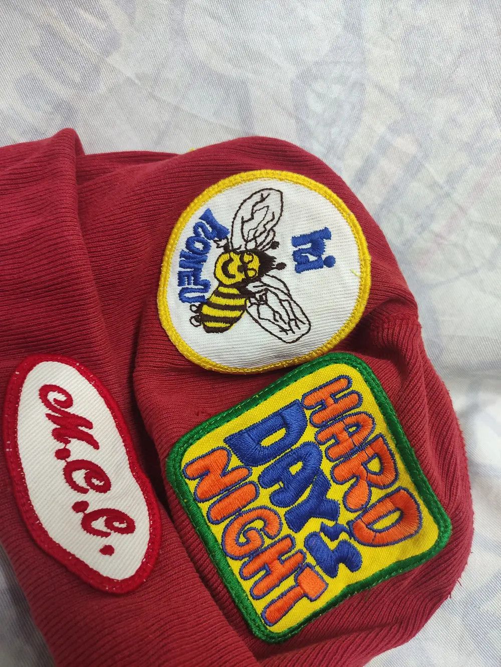Japanese Brand MU-CHA-CHA DESIGN FULL PATCHES VINTAGE BEANIE Size ONE SIZE - 3 Thumbnail
