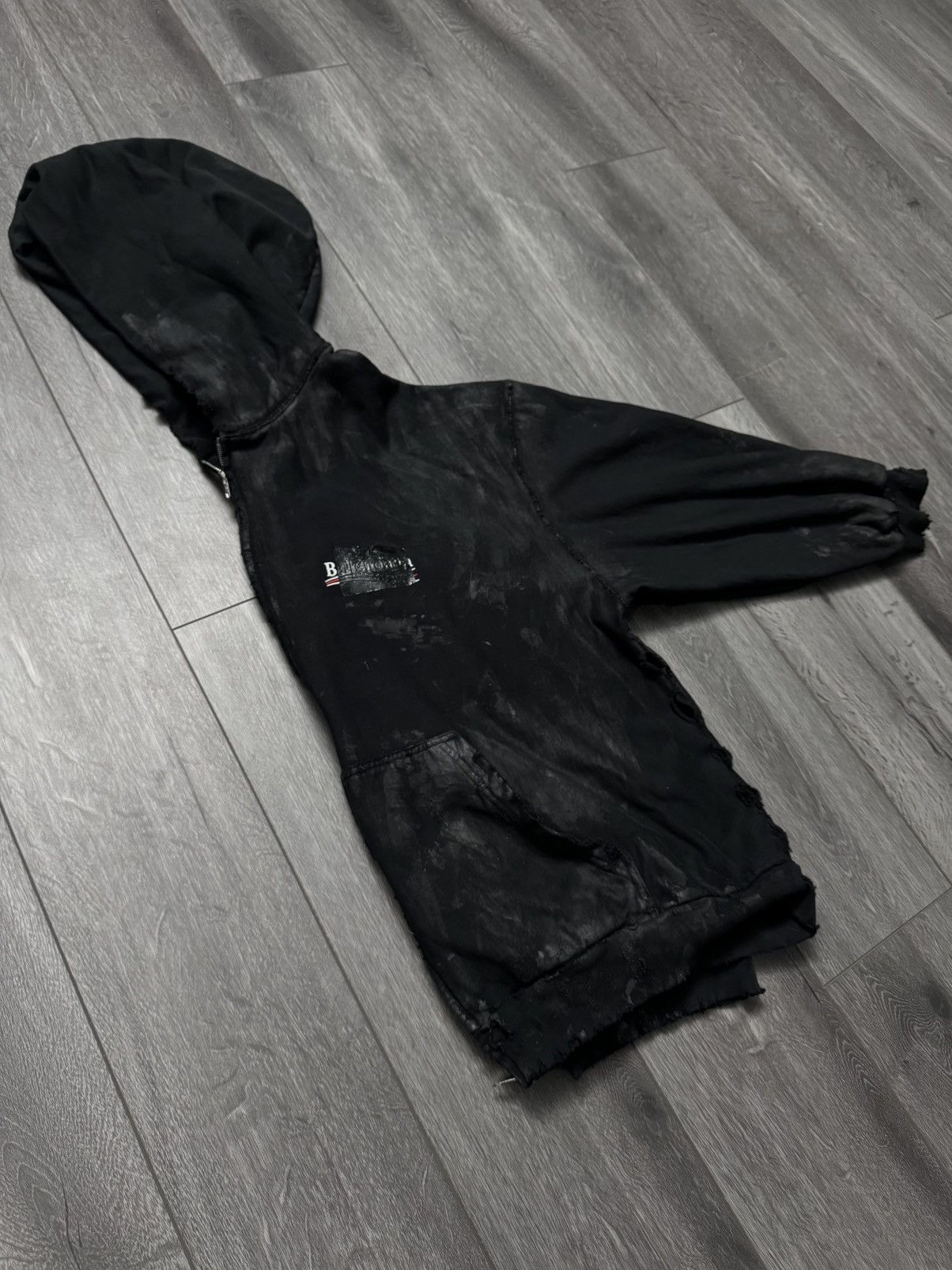 Balenciaga FW22 Balenciaga Gaffer Tape Hoodie (XXL) Size US XXL / EU 58 / 5 - 3 Thumbnail