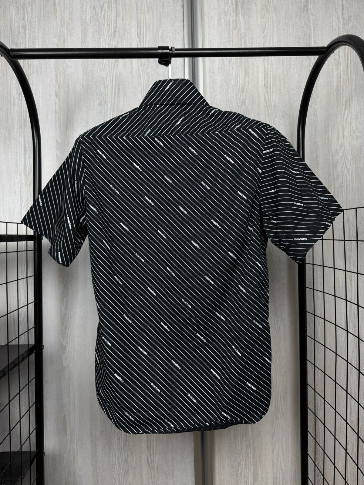 Moschino Moschino Jeans vintage striped monogram allover ss shirt Size US M / EU 48-50 / 2 - 9 Thumbnail