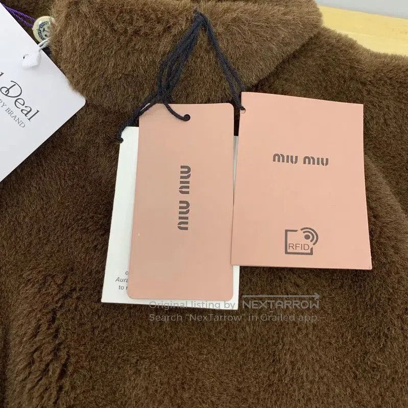 Miu Miu Miu Miu Brown Alpaca Wool Women's Coat . Size M / US 6-8 / IT 42-44 - 6 Thumbnail