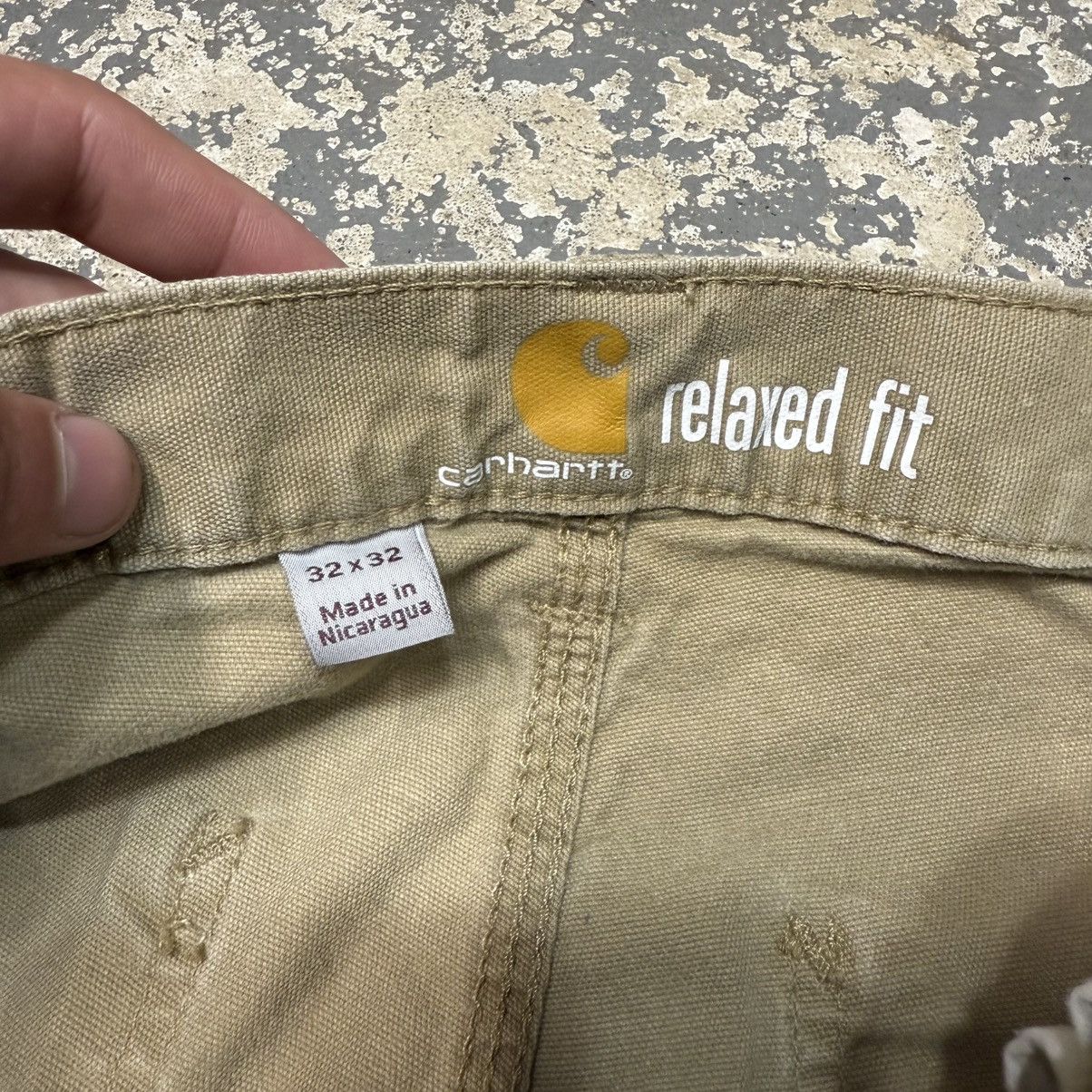 Carhartt Vintage Carhartt Tan Cargo Cut Off Workwear Shorts Jorts Size US 32 / EU 48 - 3 Thumbnail