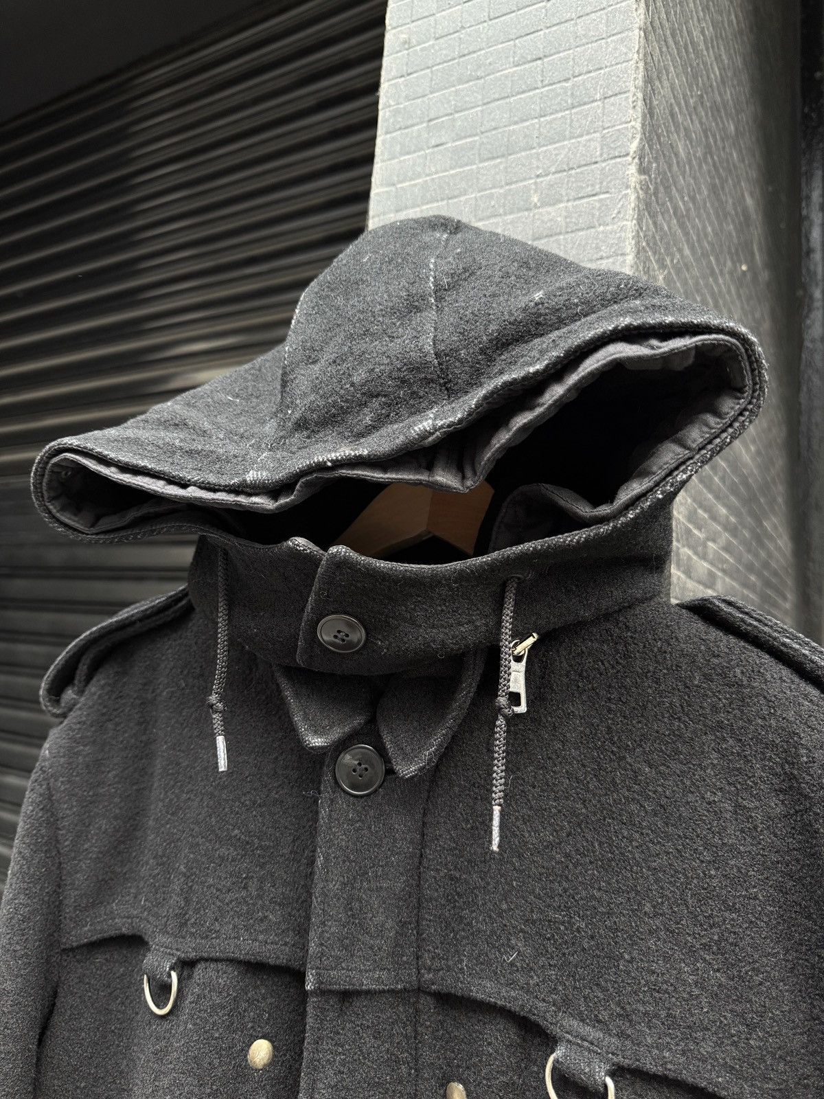 Maison Margiela Maison Martin Margiela AW04 Hooded Heavy Belted Wool Parka Size US M / EU 48-50 / 2 - 3 Thumbnail