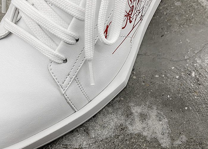 Berluti BERLUTI Stella Scrito Leather Sneakers Size US 10.5 / EU 43-44 - 6 Thumbnail