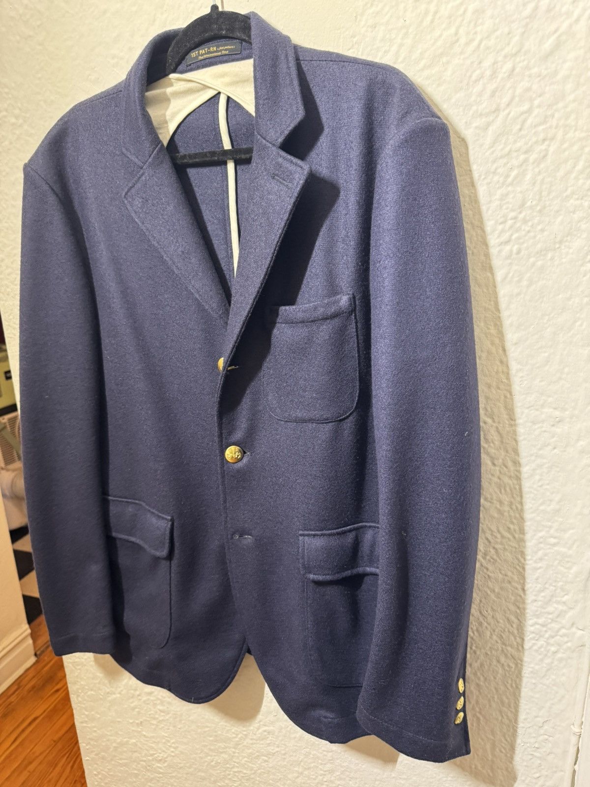 1ST PAT-RN 1STPAT-RN VITTORIO VENETO "MELTON DI MAGLIA" PURE WOOL - XXL Size 44R - 2 Thumbnail