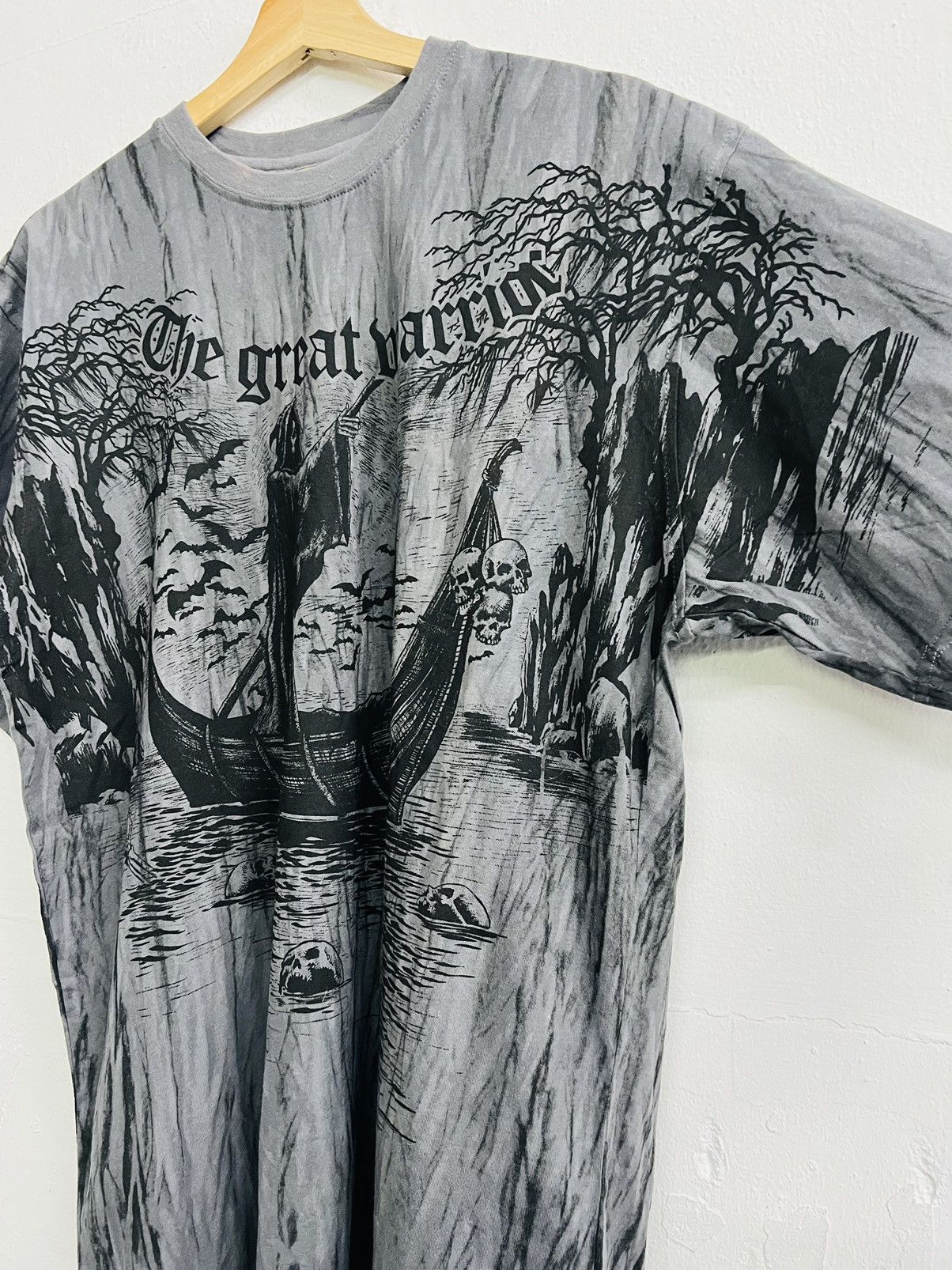 Affliction × Tapout Rare Y2K Skull Cross The Great Warrior Tee Affliction Style Size US XL / EU 56 / 4 - 6 Thumbnail