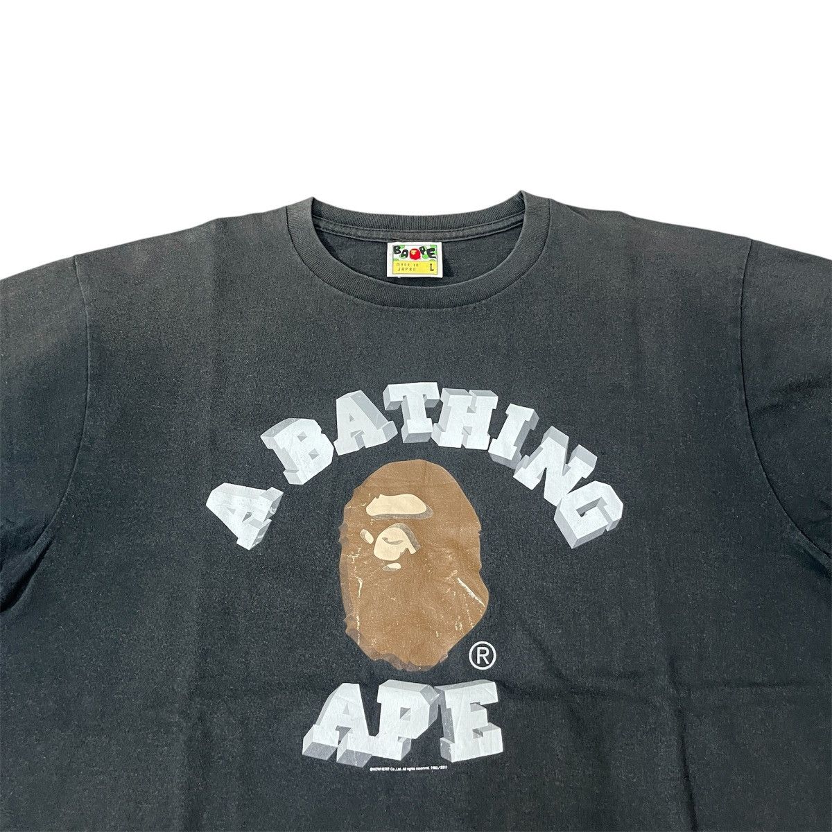 Bape A Bathing Ape 2011 Big Logo Icon Tee Streetwear Size US L / EU 52-54 / 3 - 2 Thumbnail